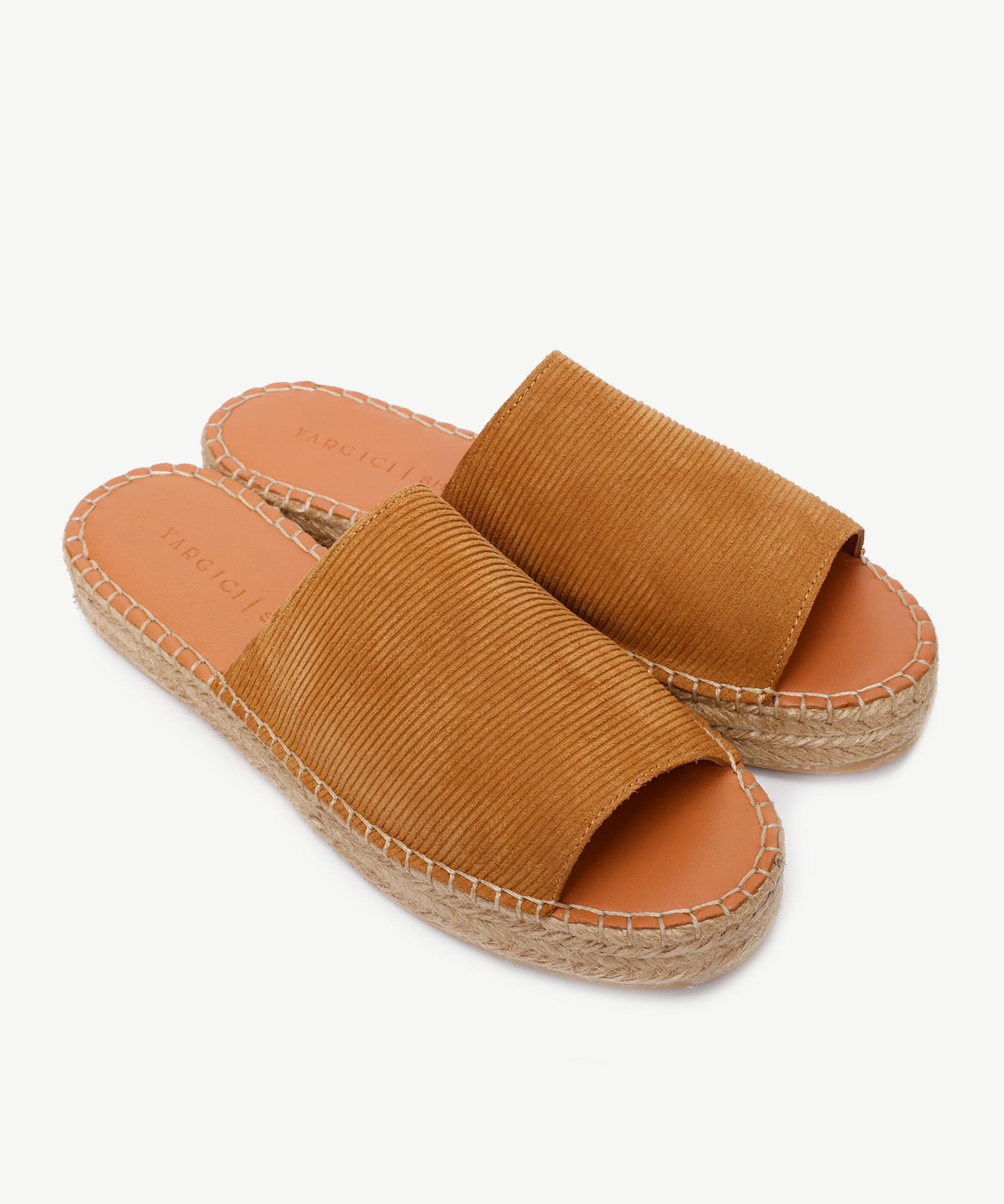 YARGICI Deri  Espadril Terlik