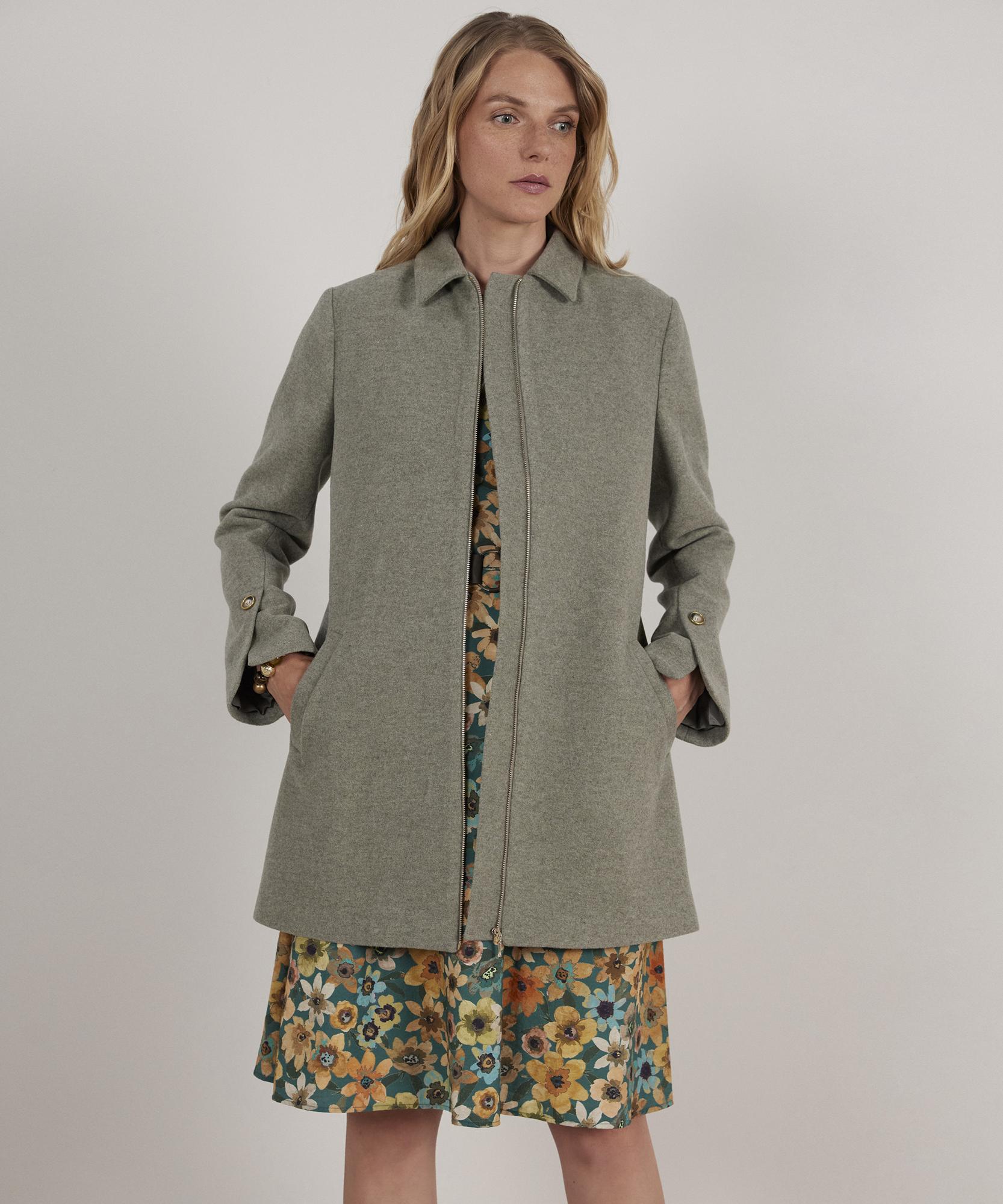 YARGICI Fermuar Detaylı Palto