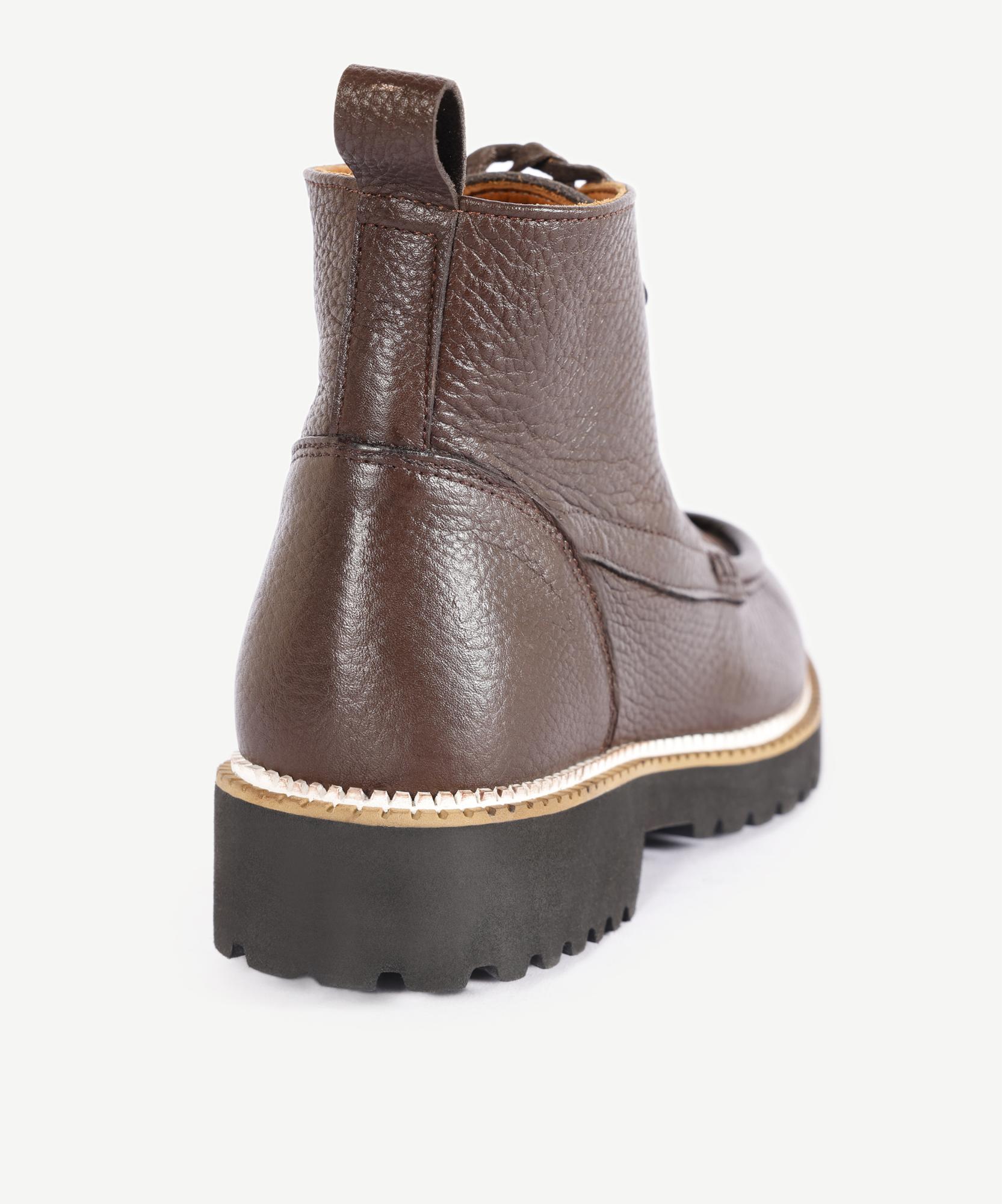 YARGICI Tay Tüyü Detaylı Deri Bot