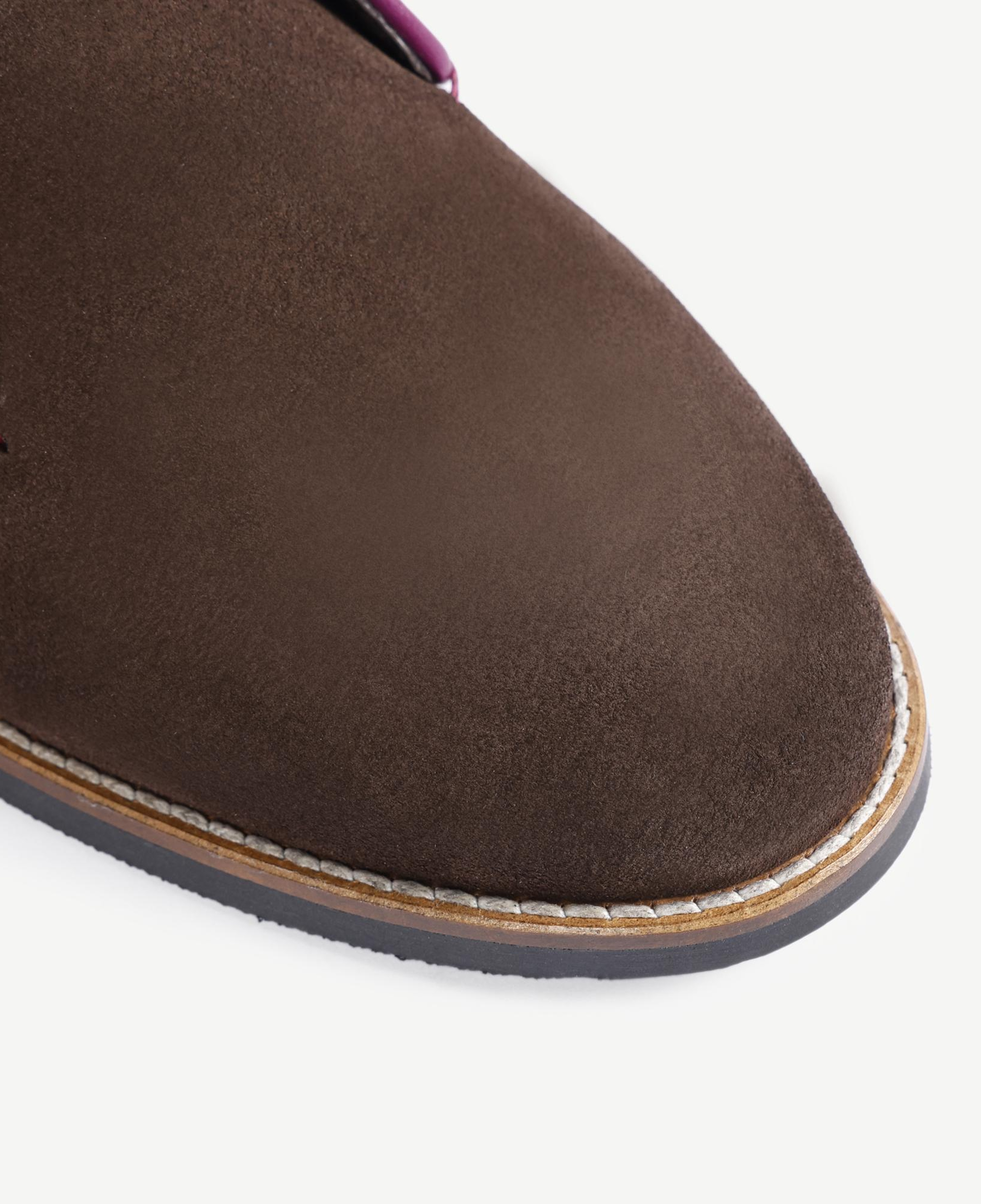 YARGICI Renk Detaylı Deri Süet Bot