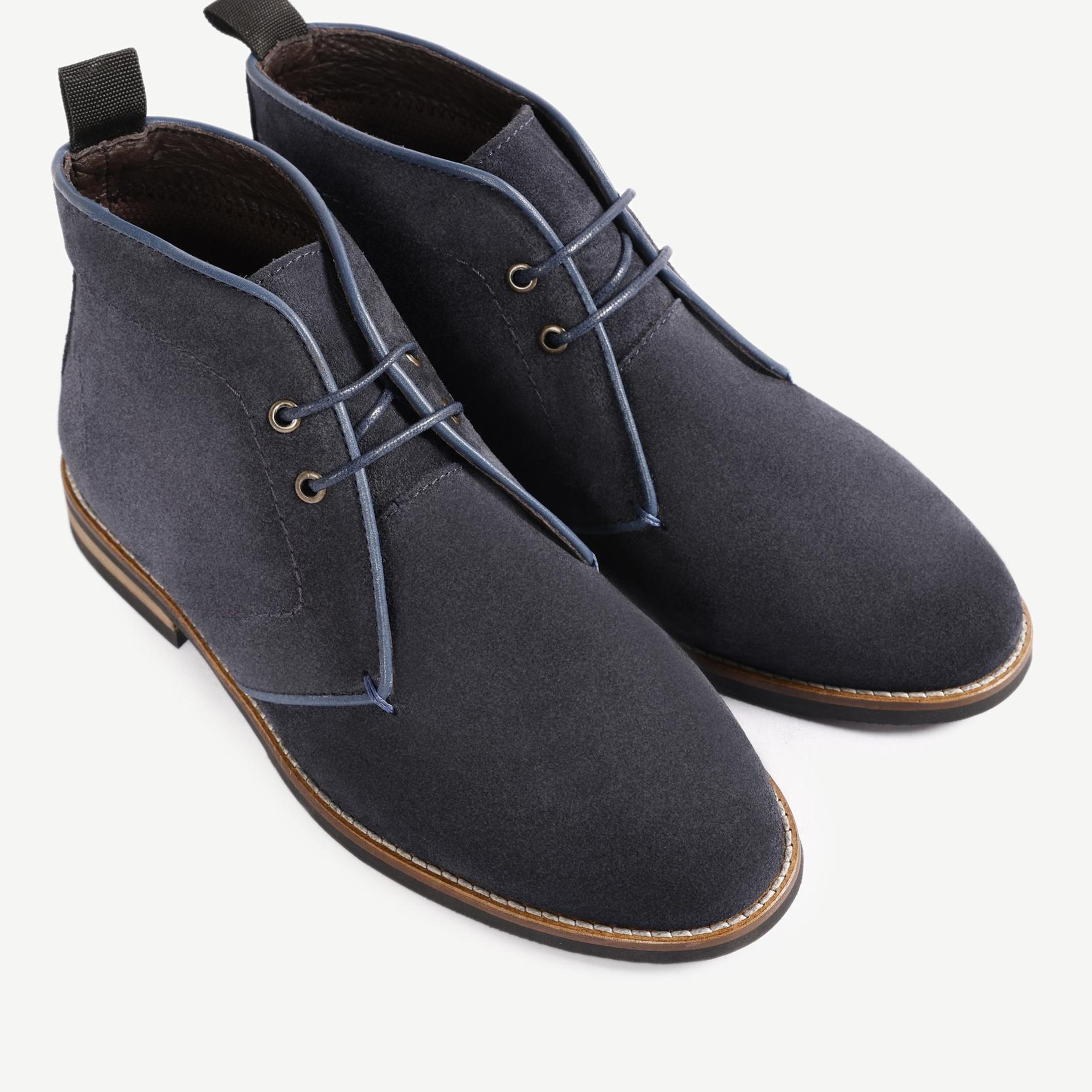 YARGICI Renk Detaylı Deri Süet Bot