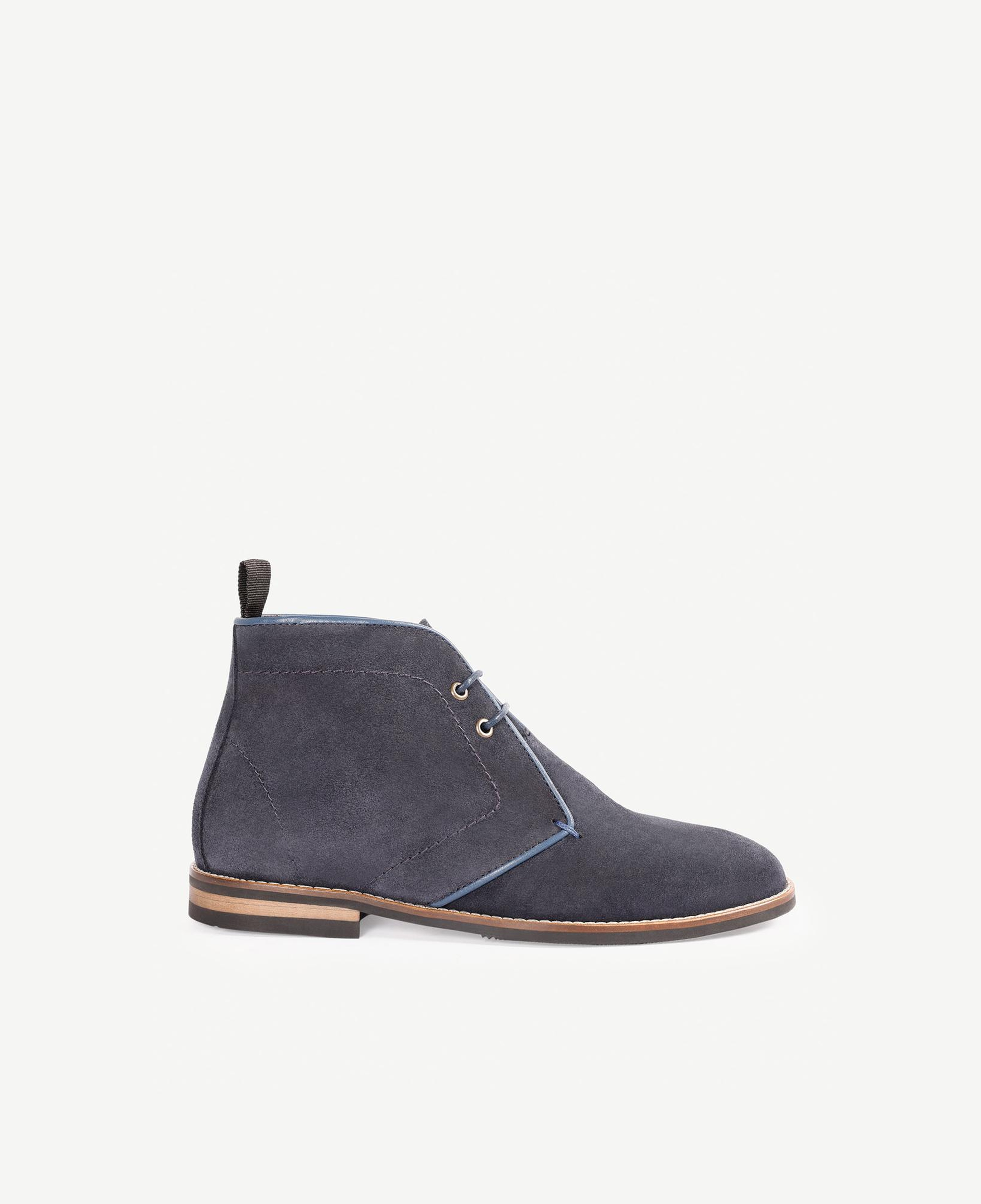 YARGICI Renk Detaylı Deri Süet Bot