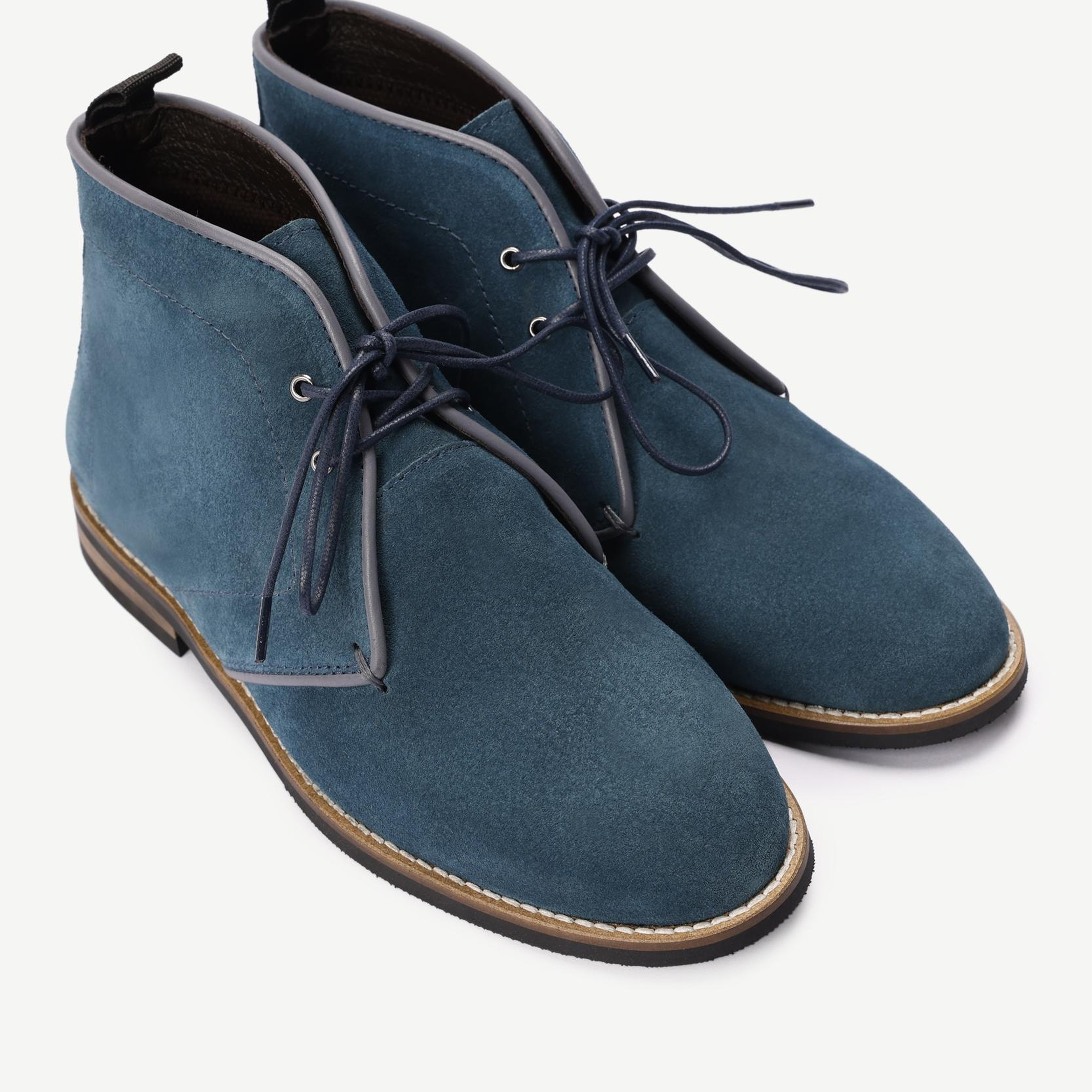 YARGICI Renk Detaylı Deri Süet Bot