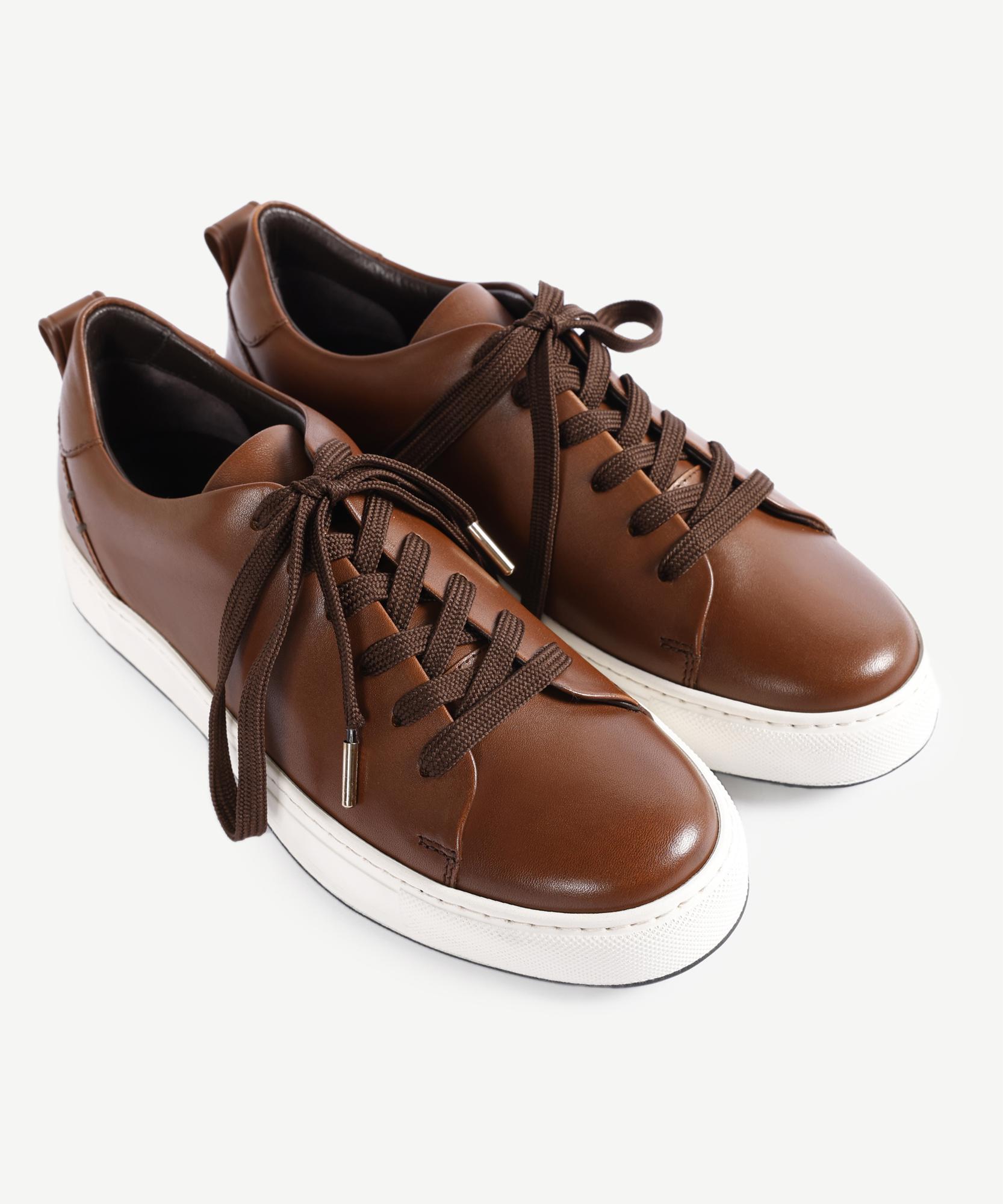 YARGICI Hafif Tabanlı Deri Sneaker