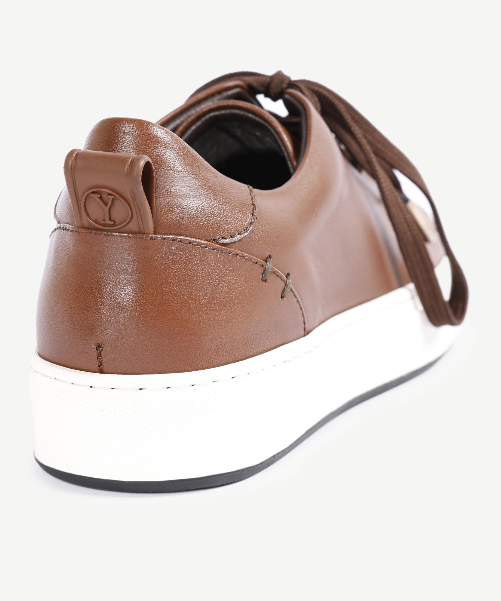 YARGICI Hafif Tabanlı Deri Sneaker