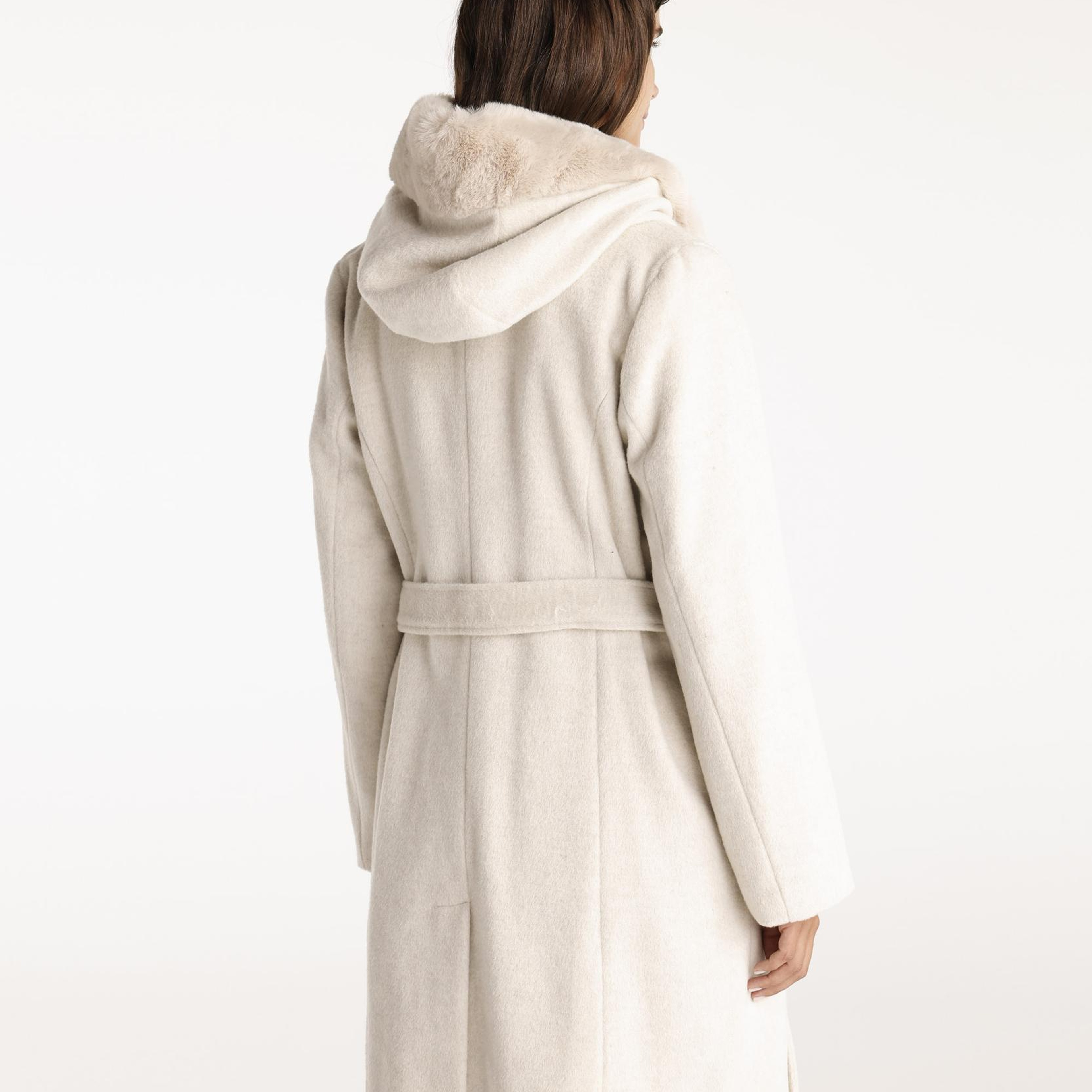 YARGICI Kapüşon Detaylı Palto