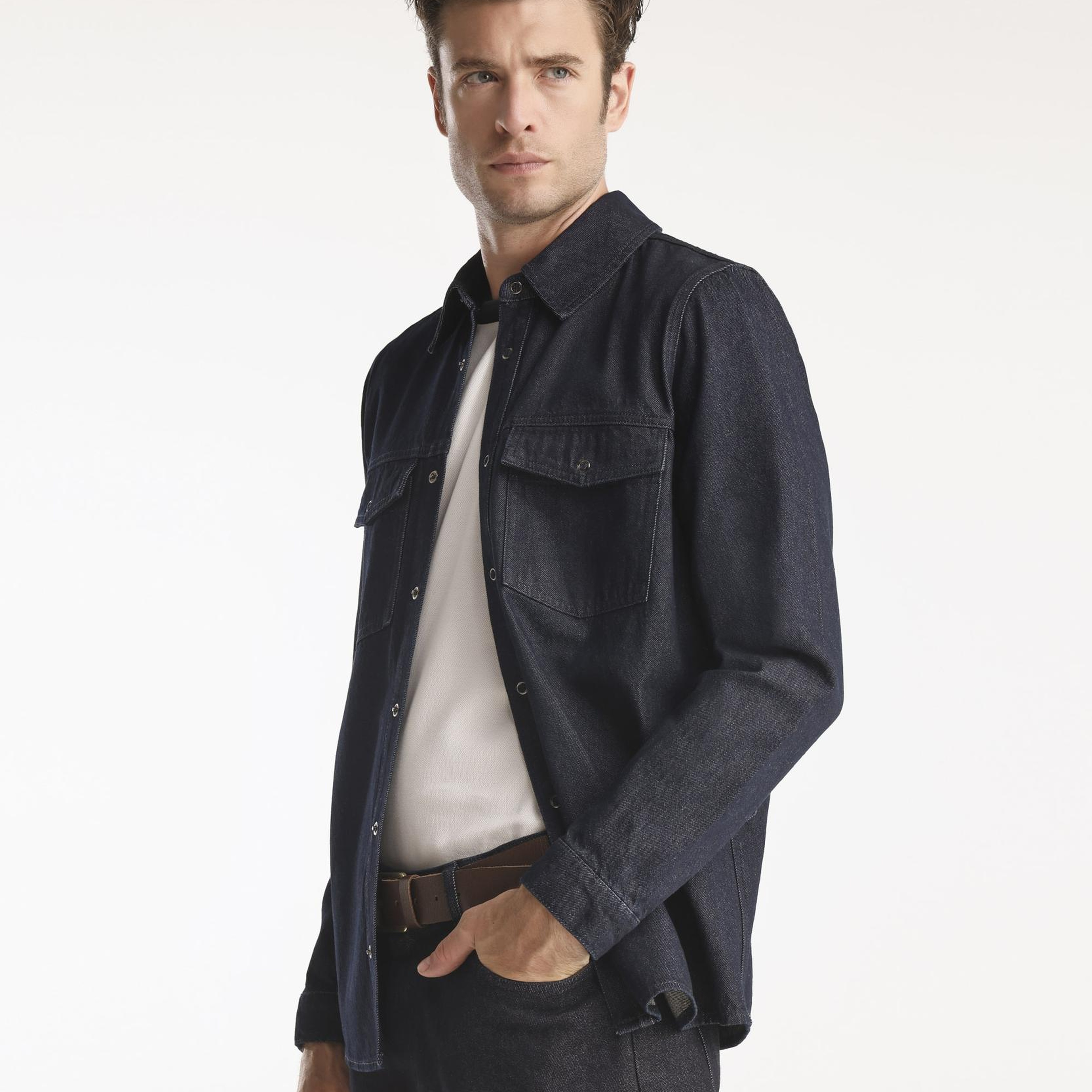 YARGICI Erkek Denim Gömlek