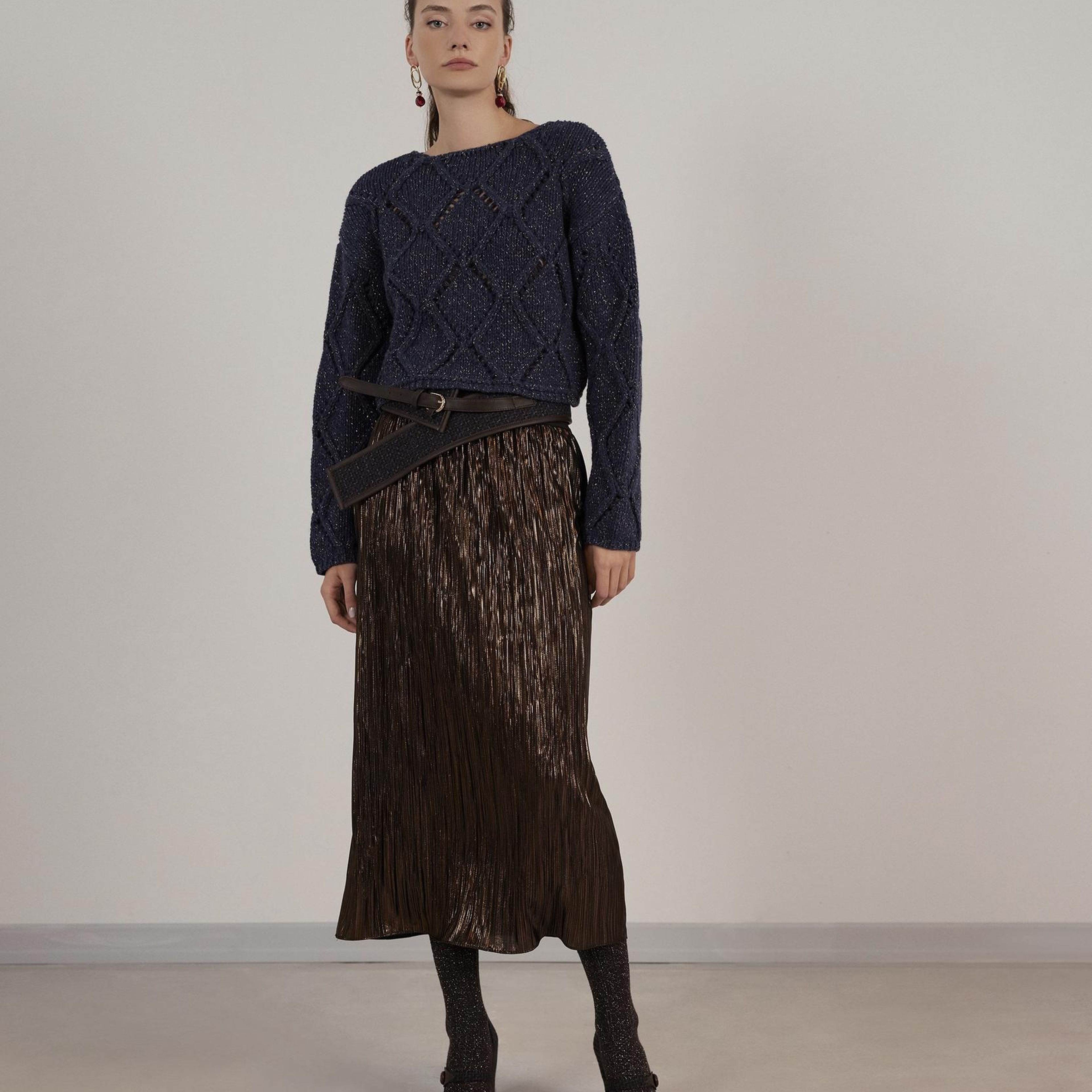 YARGICI Uzun Kollu Bisiklet Yakalı Triko