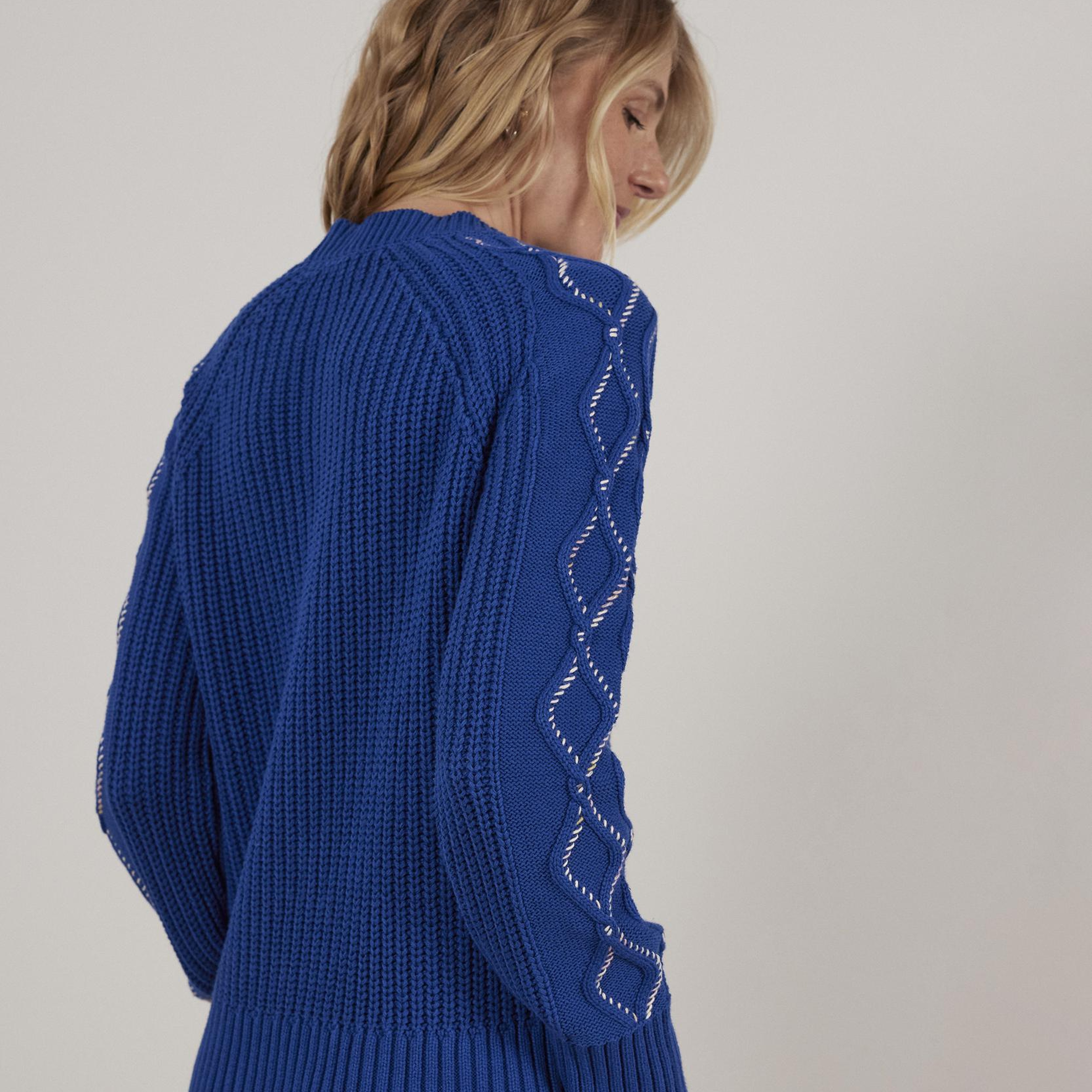 YARGICI Kontrast Detaylı Triko