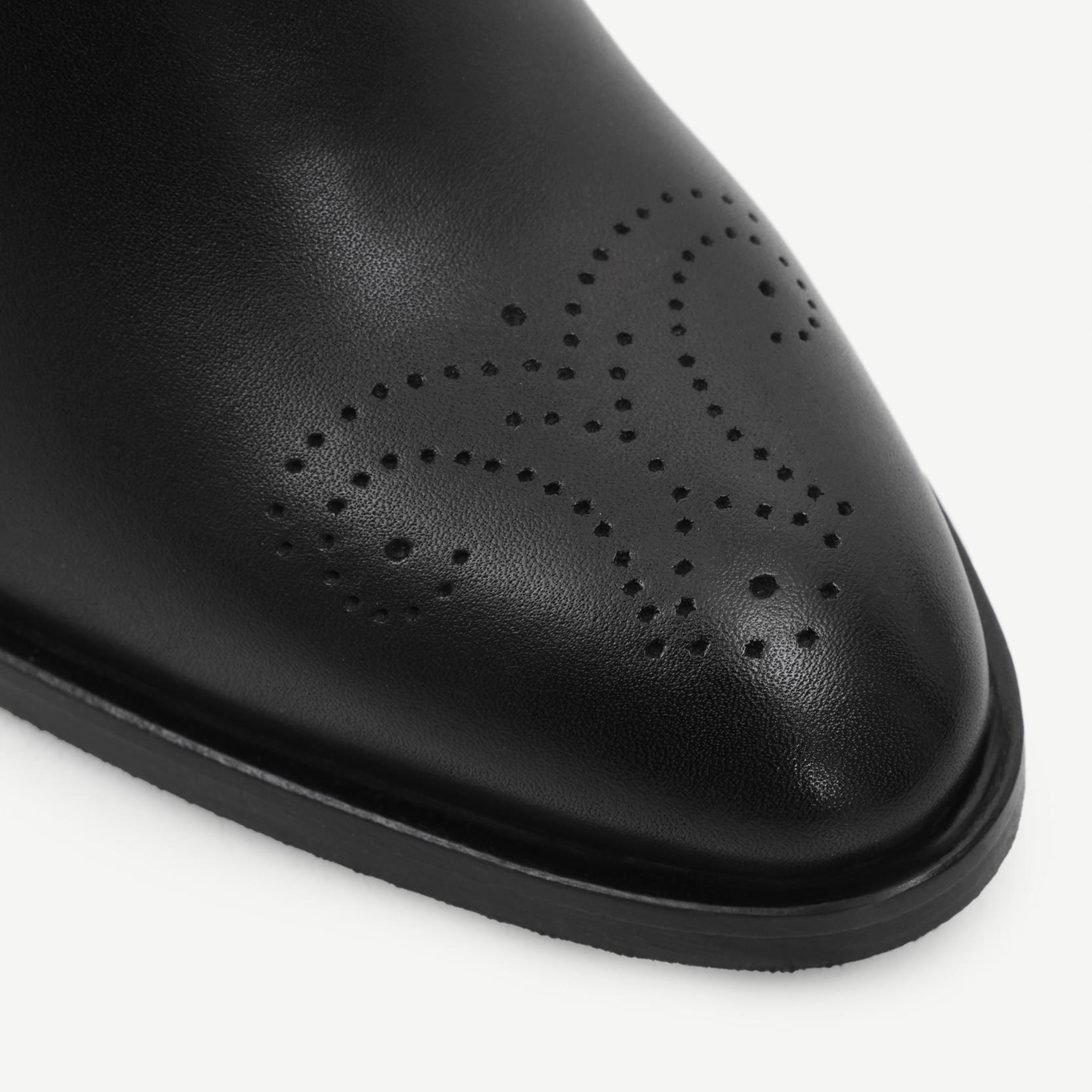 YARGICI Lastik Detaylı Yumuşak Deri Topuklu Bot