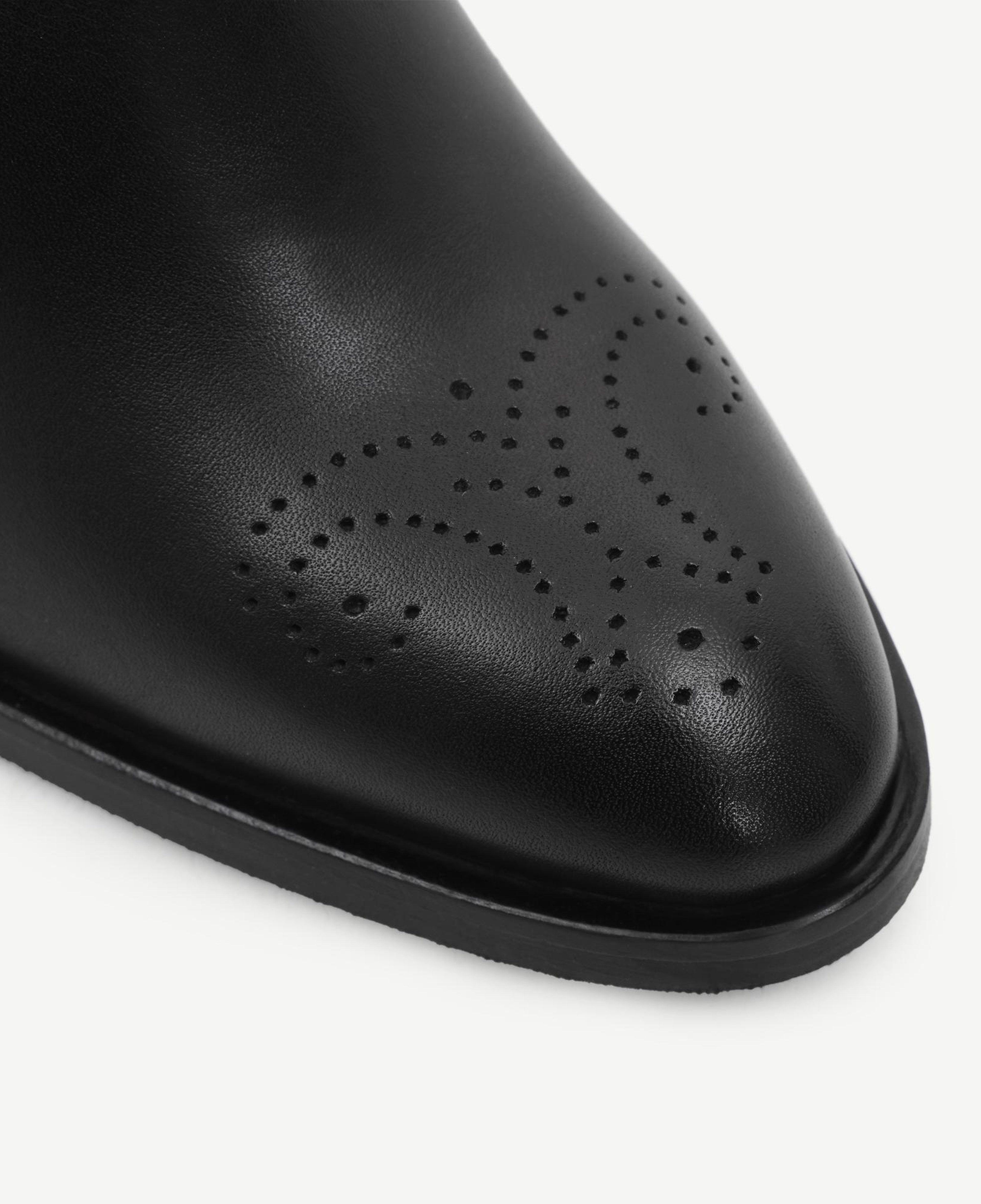 YARGICI Lastik Detaylı Yumuşak Deri Topuklu Bot