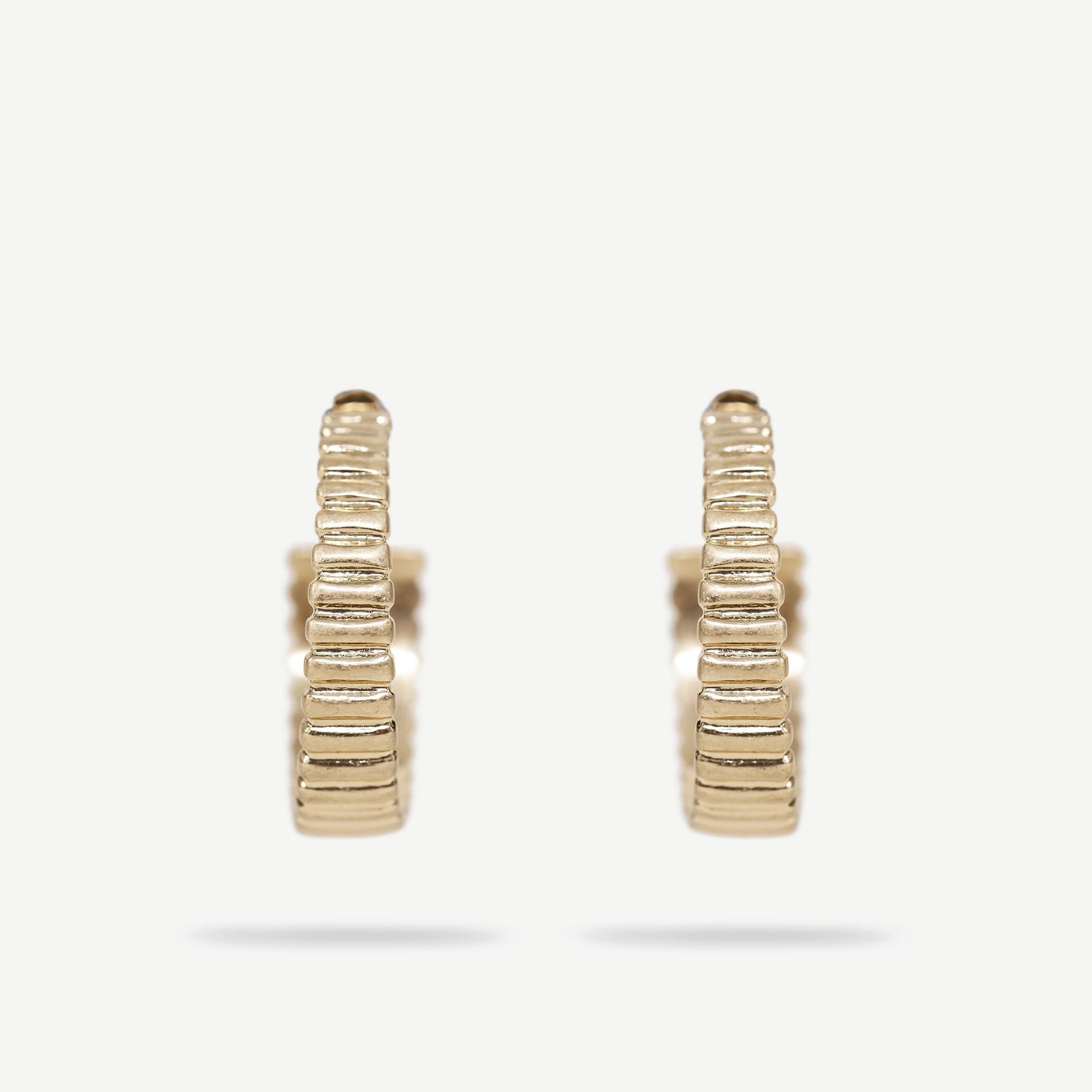 YARGICI Dokulu Gold Küpe