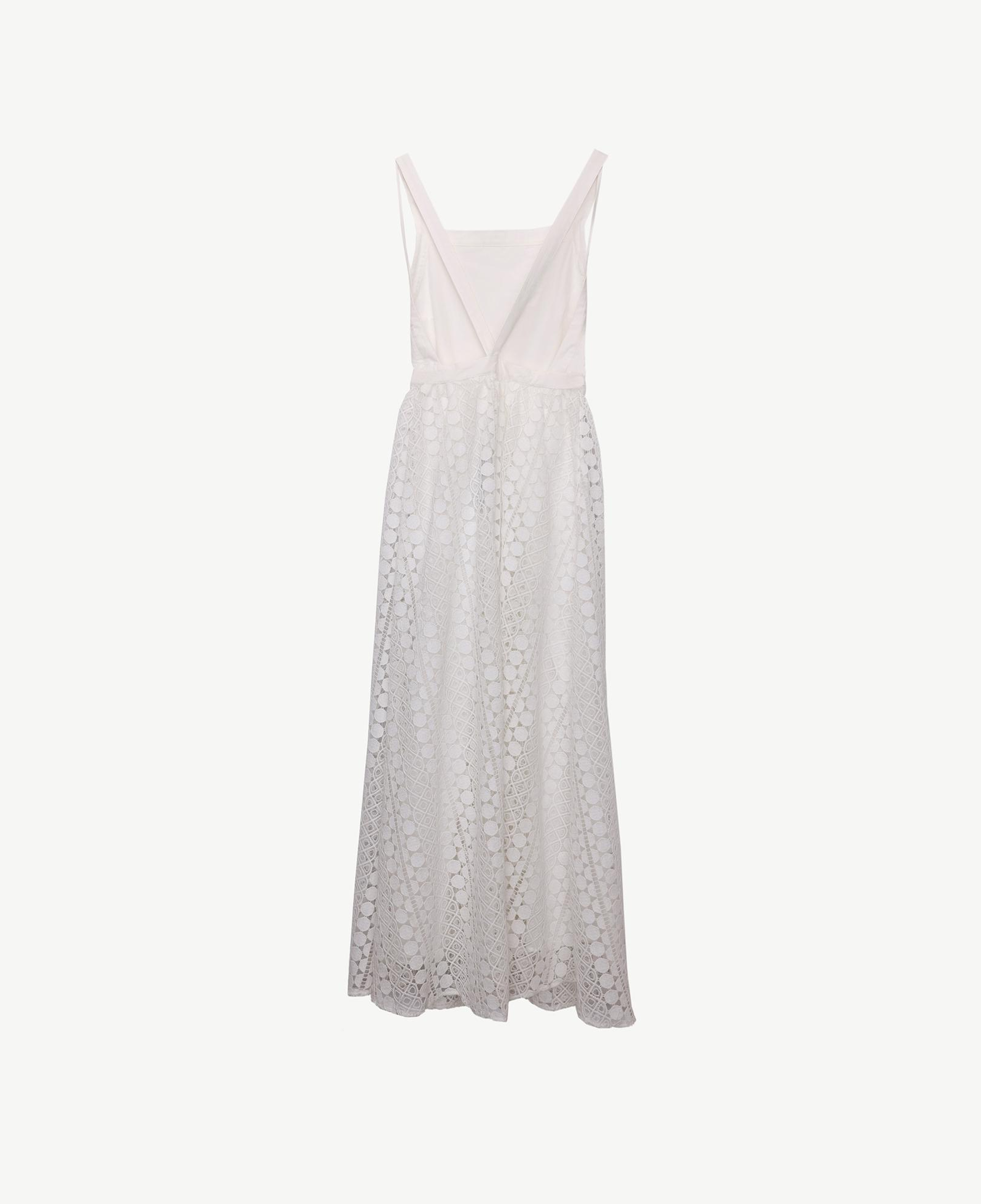 YARGICI Nakışlı Midi Elbise