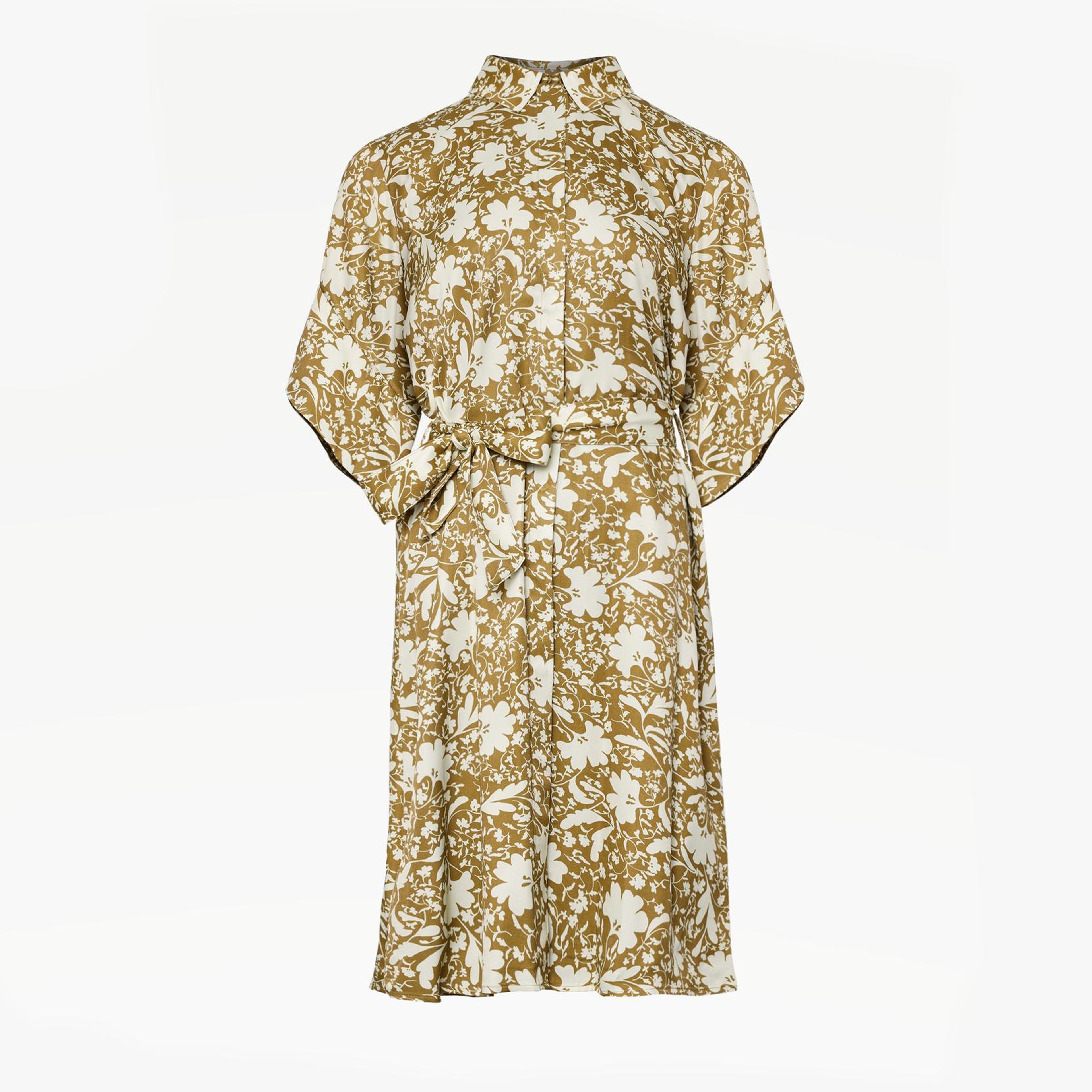 YARGICI Kuşaklı Uzun Kollu Gömlek Elbise