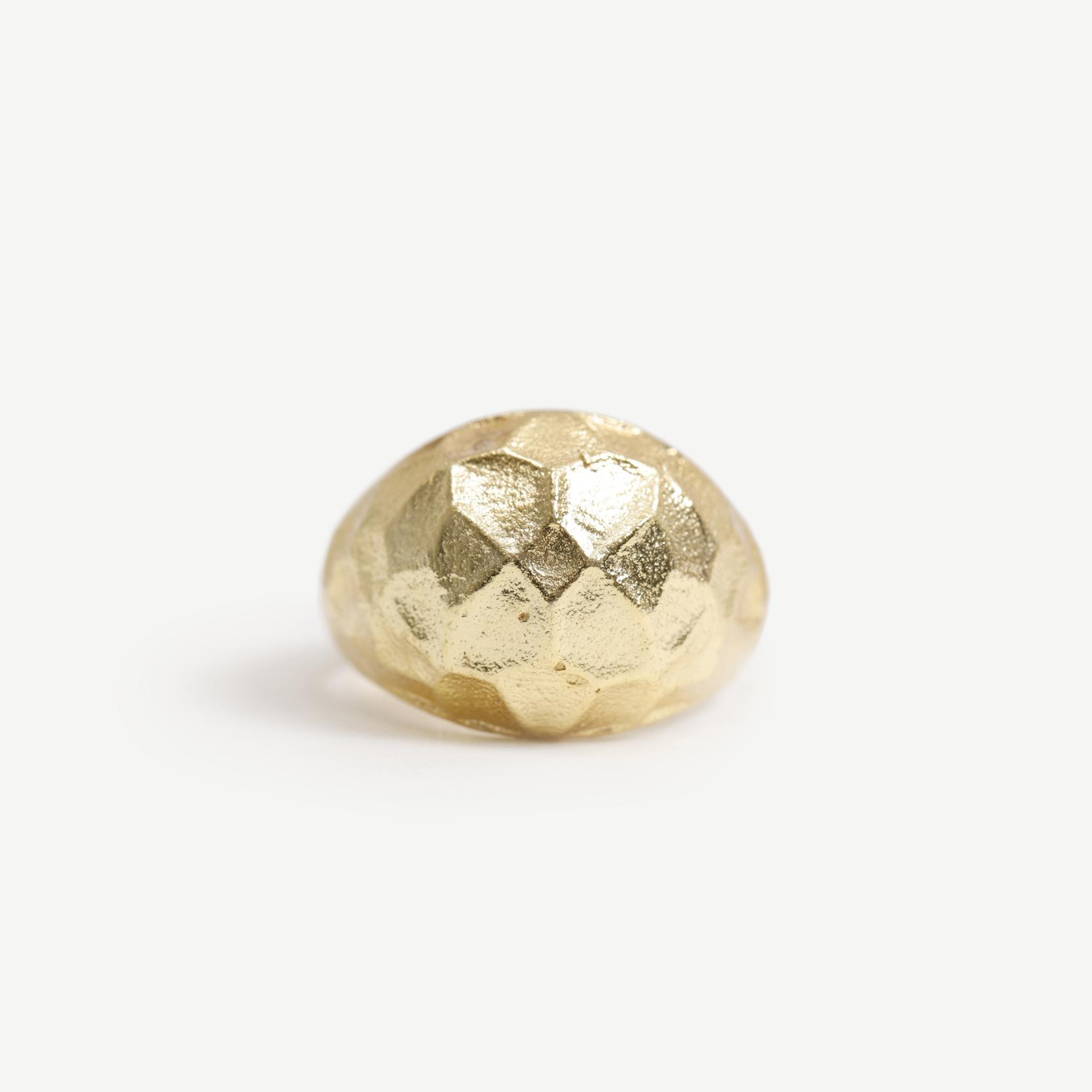 YARGICI Bombe Dokulu Gold Yüzük