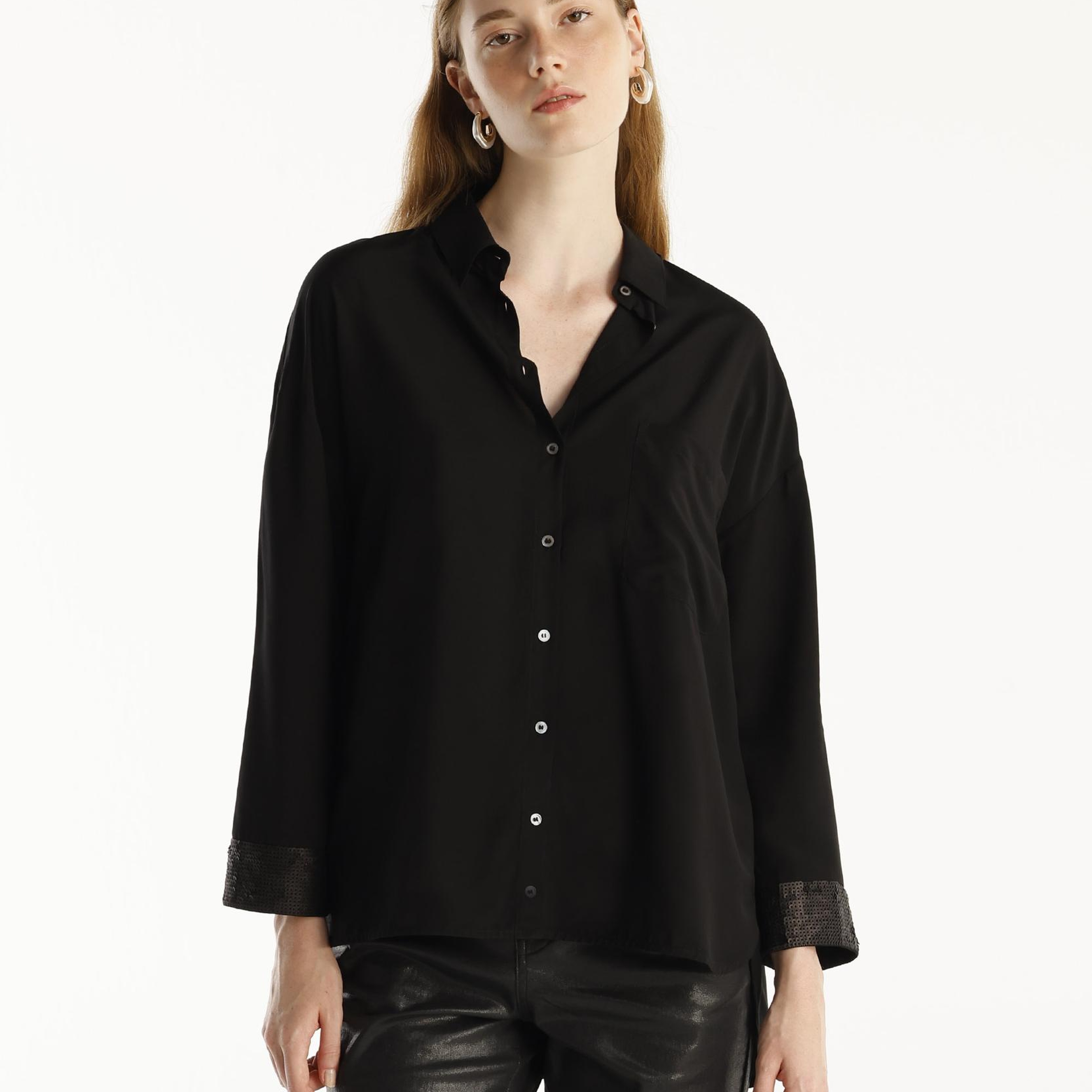 YARGICI Payet Detaylı Gömlek