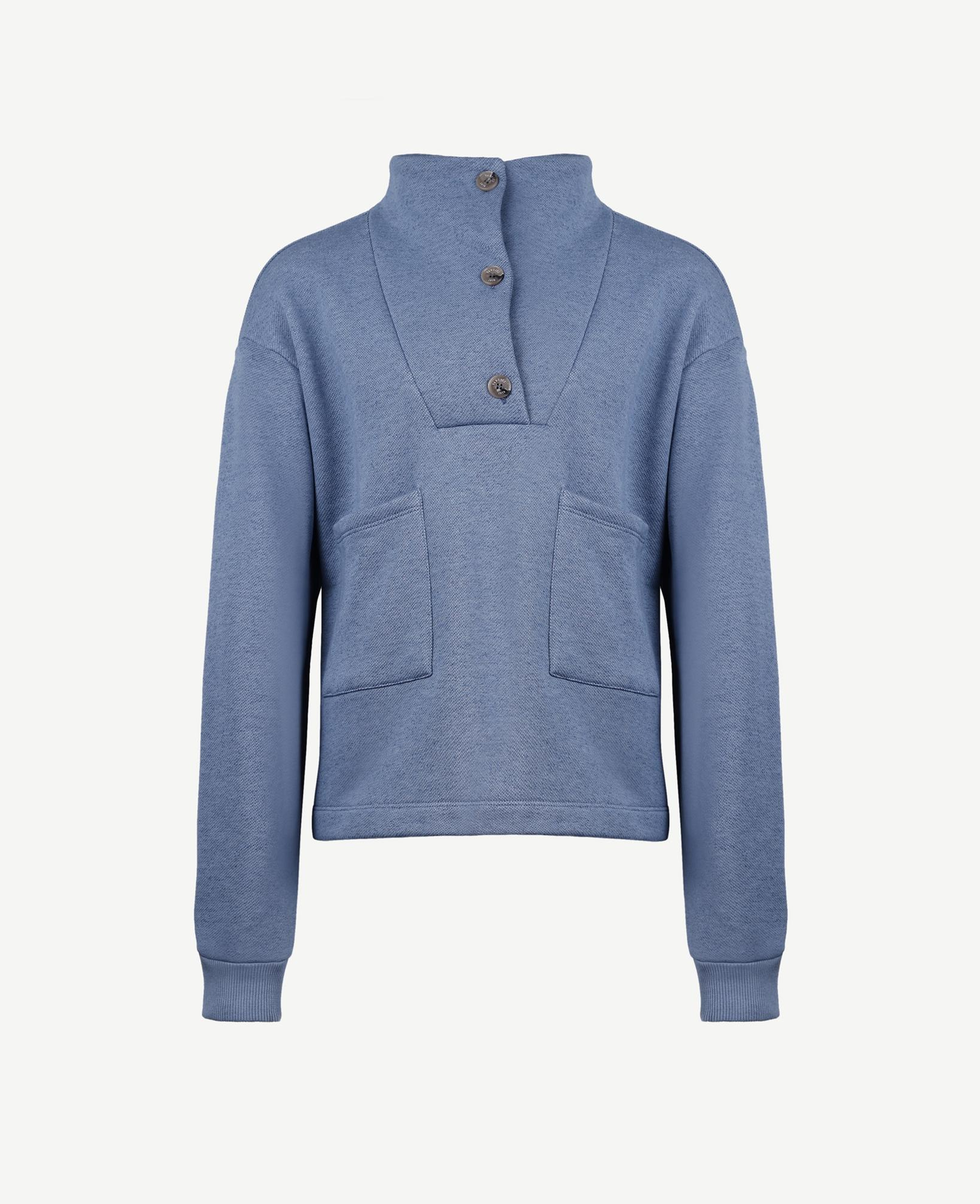 YARGICI Ön Cep Detaylı Dik Yakalı Sweatshirt