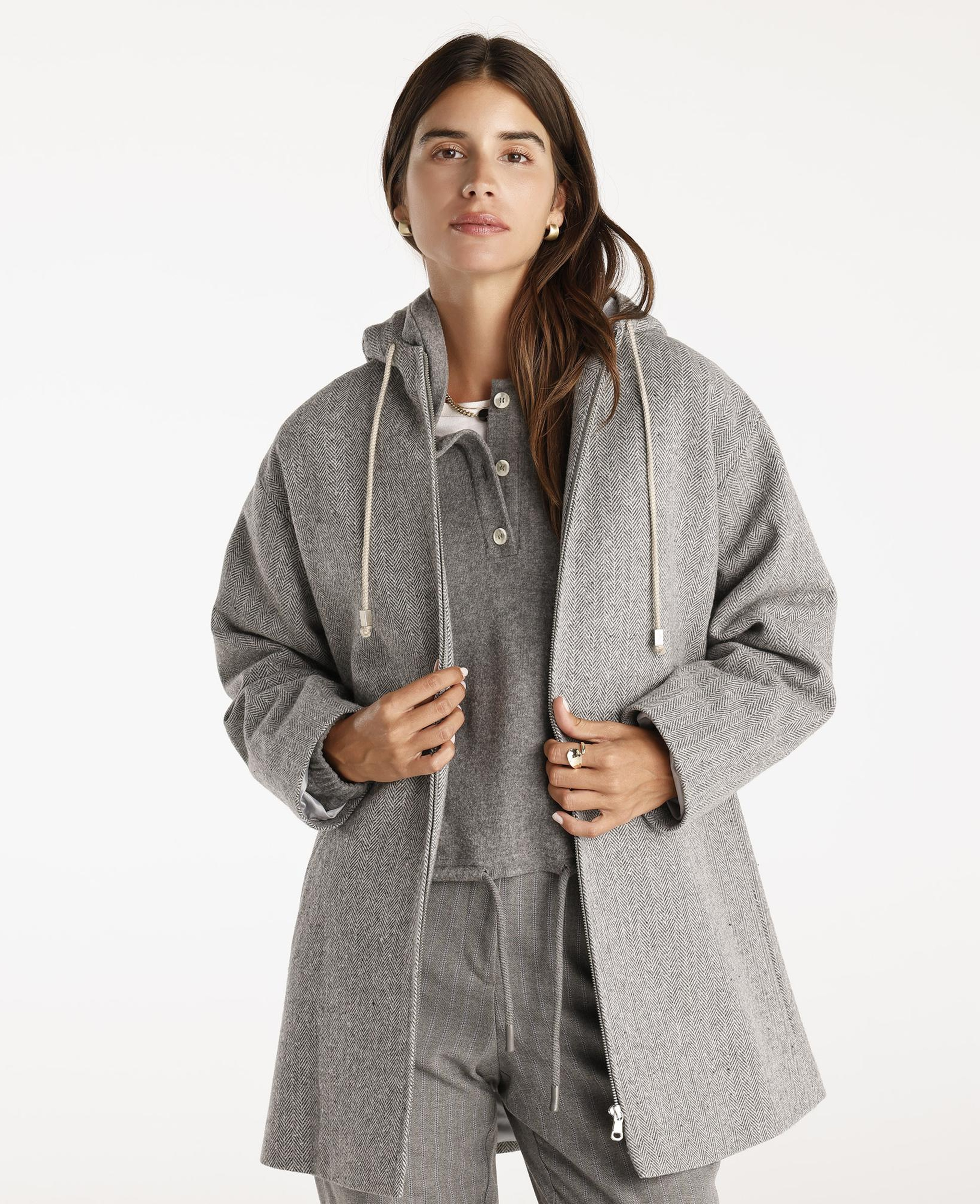 YARGICI Fermuarlı Palto