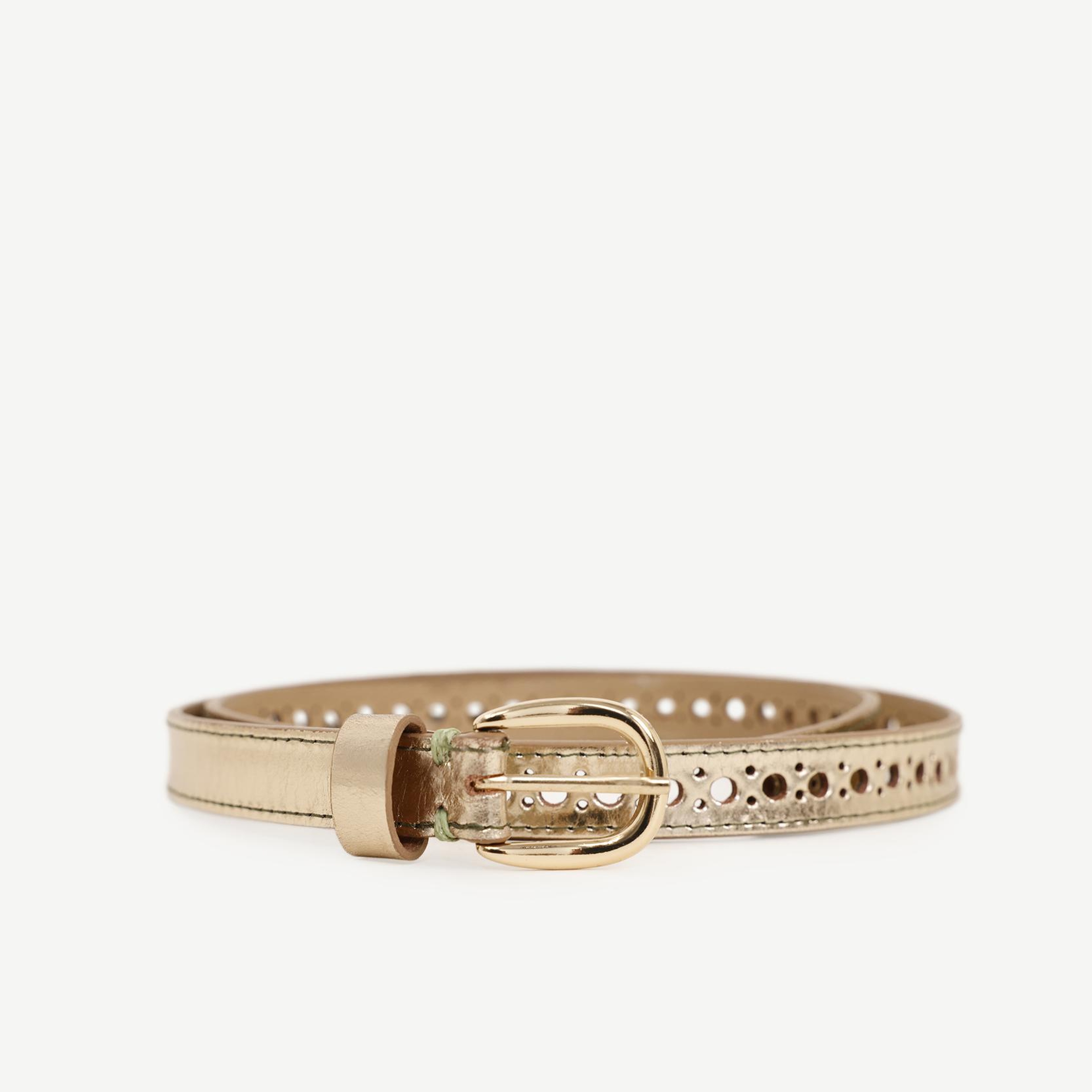 YARGICI Zımbalı İnce Deri Kemer