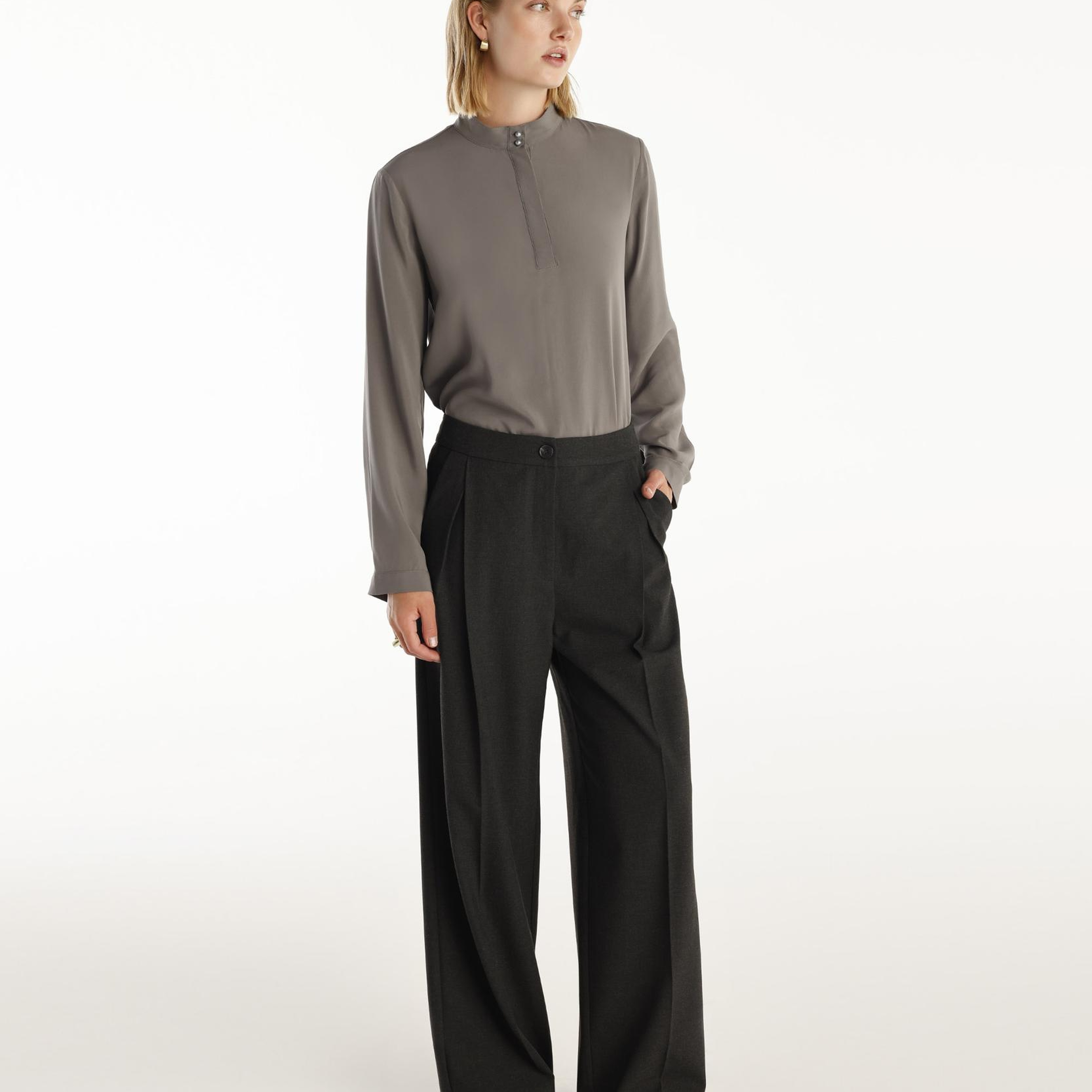 YARGICI Dökümlü Pilili Pantolon