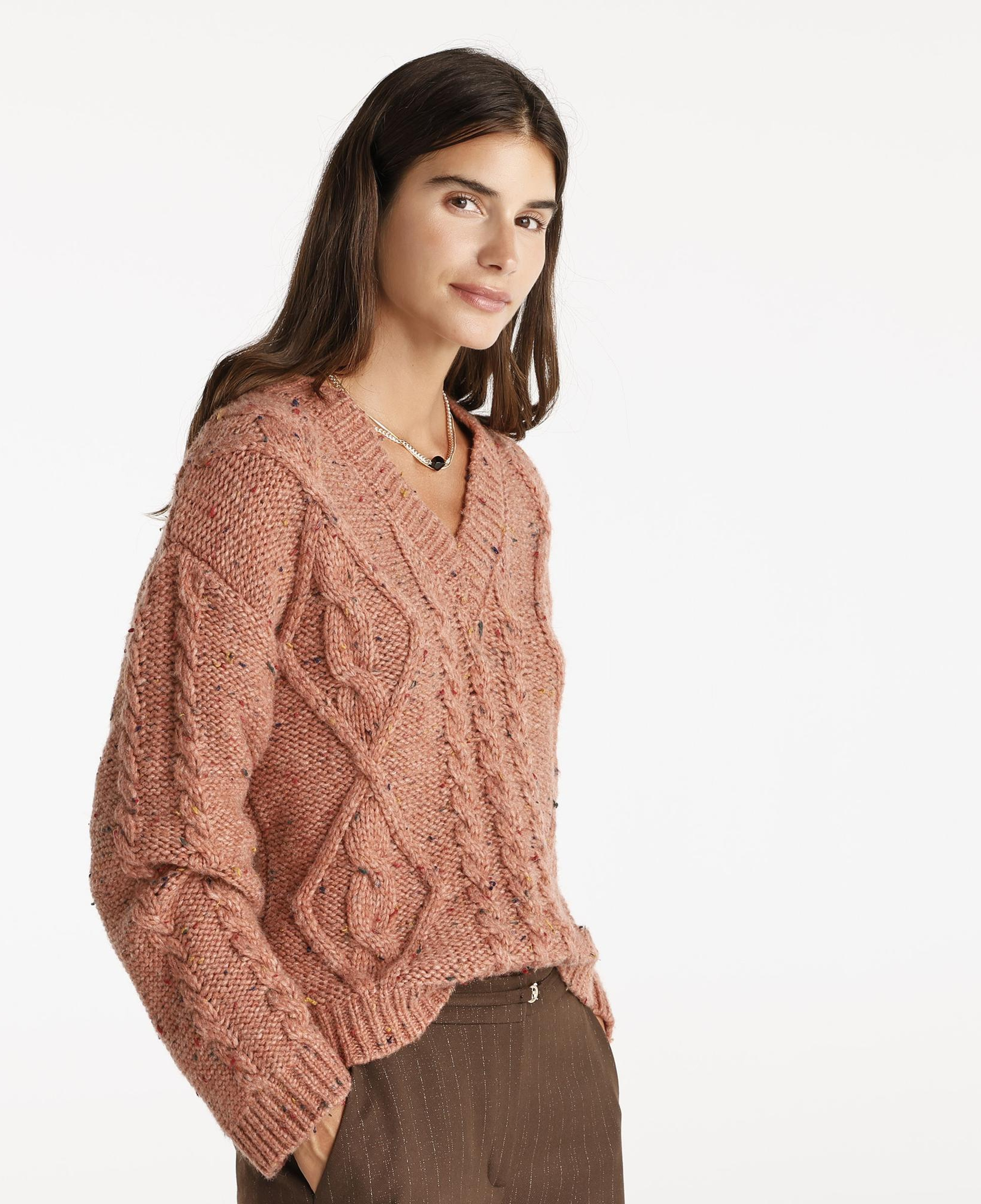 YARGICI V Yaka Oversıze Kazak