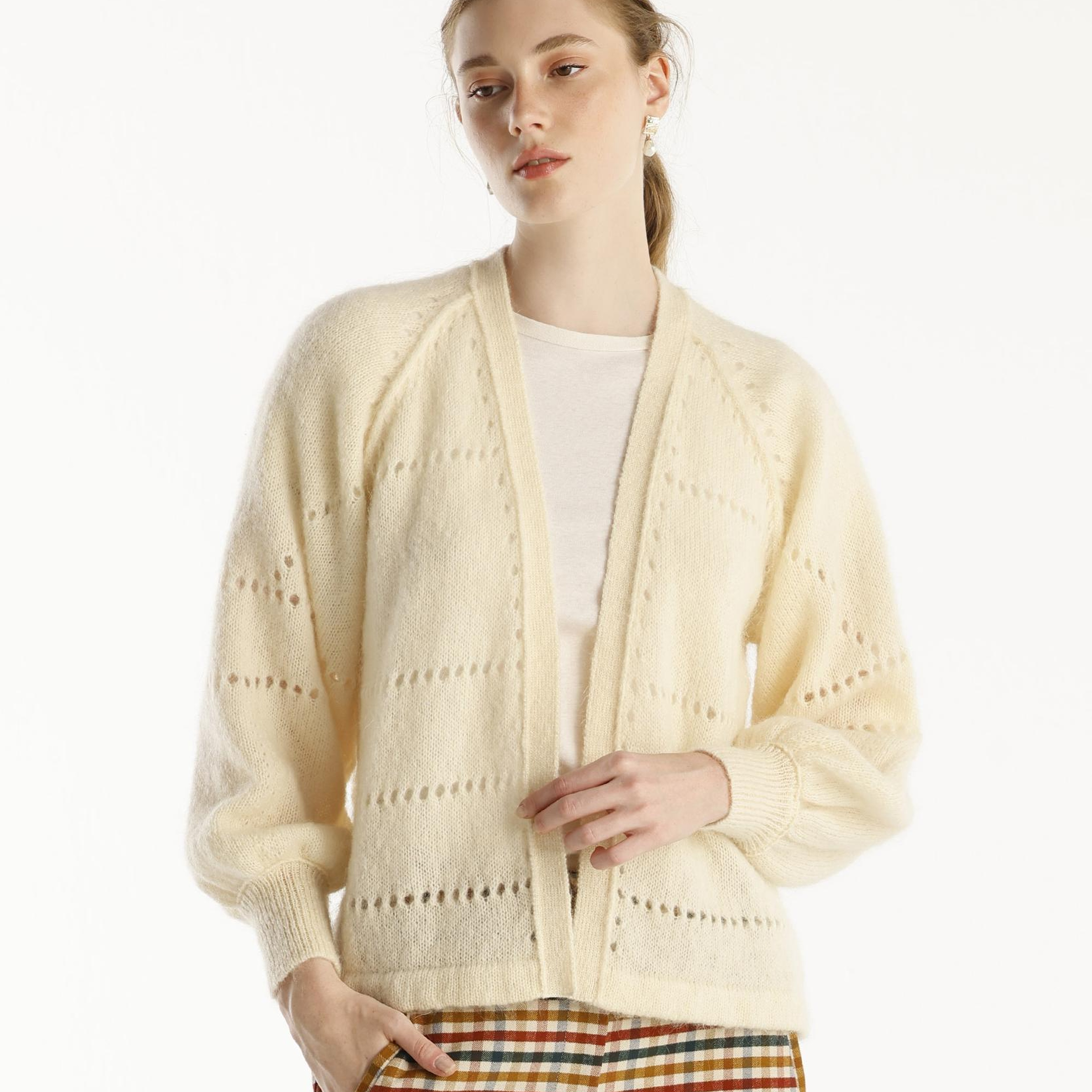 YARGICI V Yaka Kısa Hırka