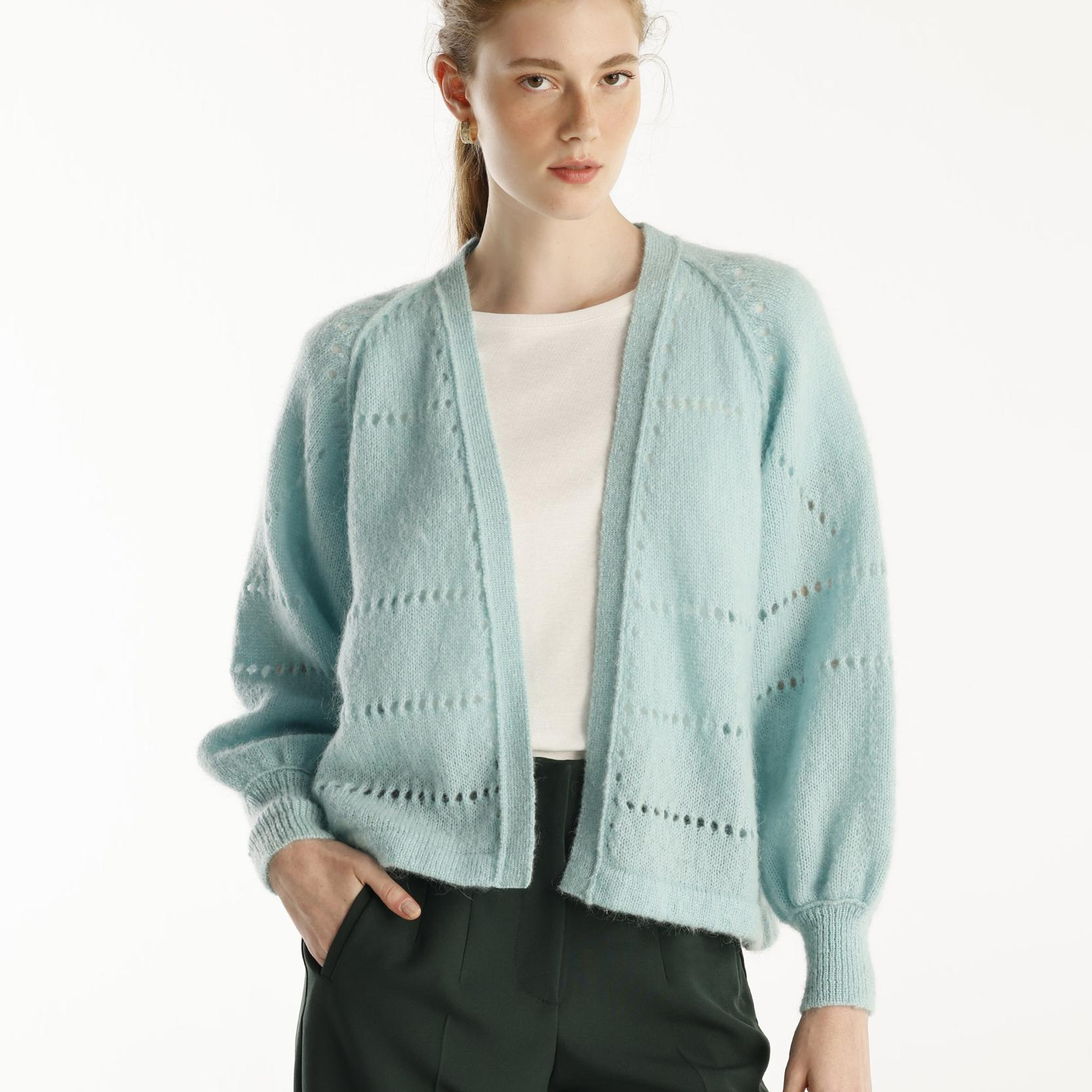 YARGICI V Yaka Kısa Hırka