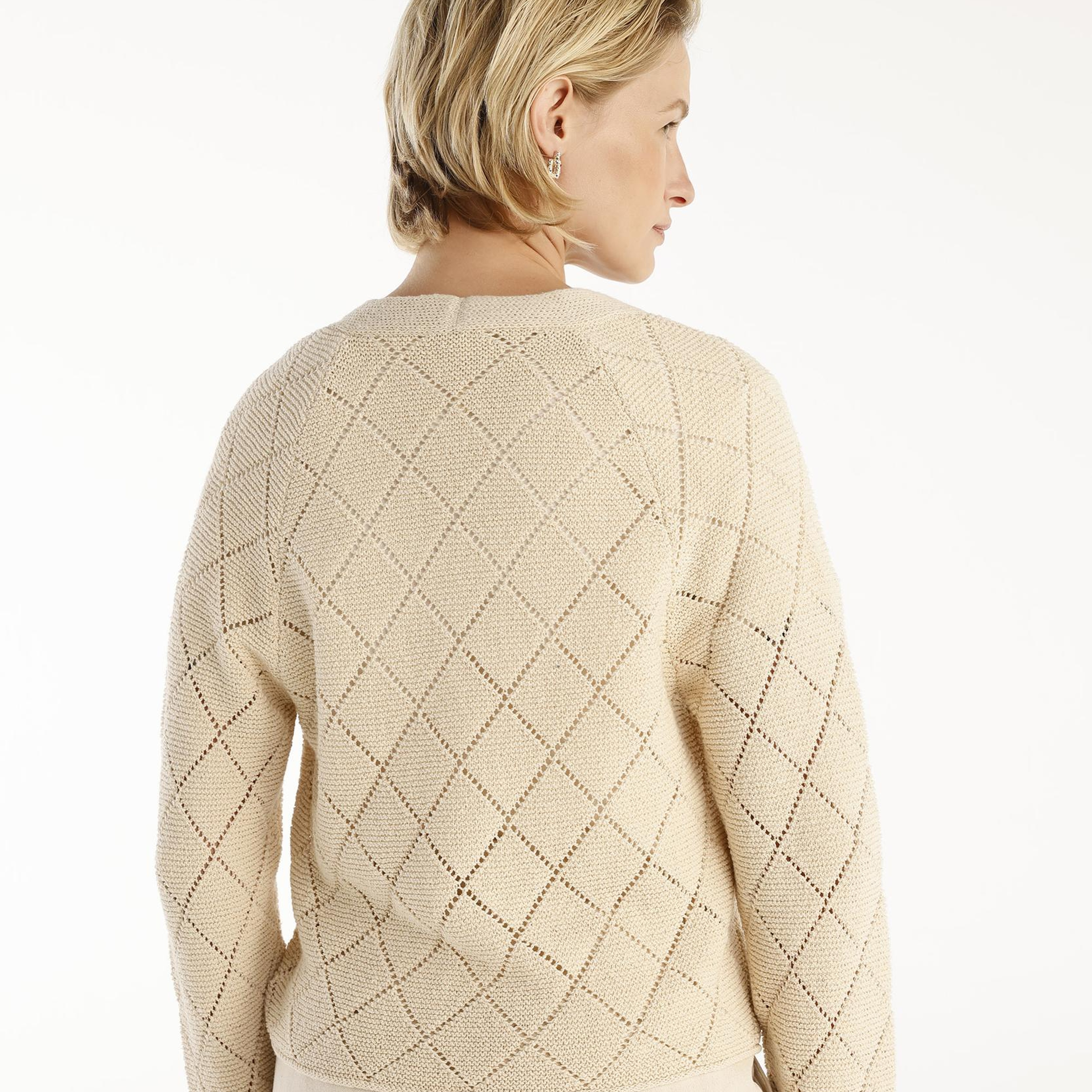 YARGICI V Yaka Dekorlu Hırka