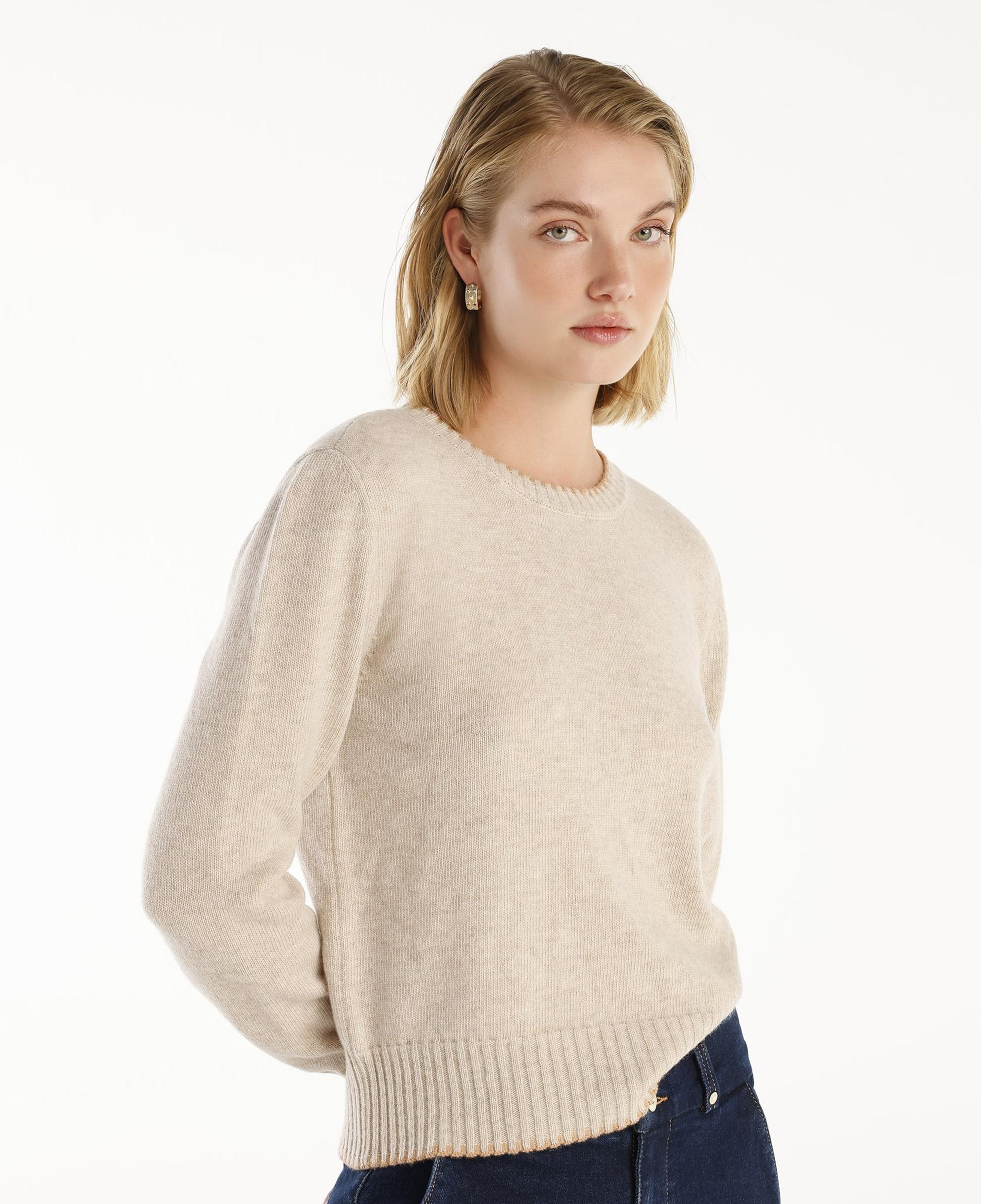 YARGICI Yakalı Detaylı Kazak