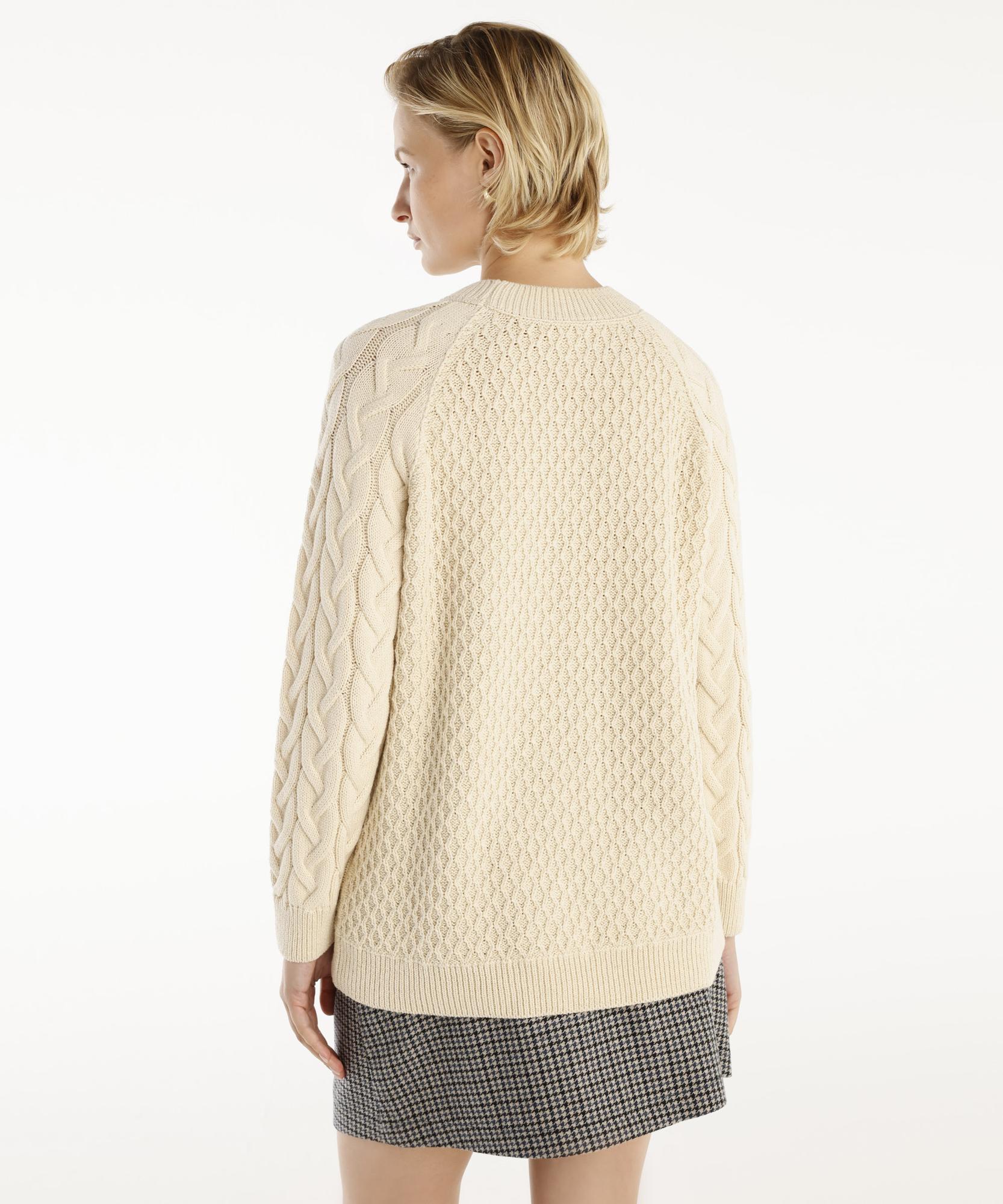 YARGICI Bisiklet Yakalı Simli Örgülü Kazak