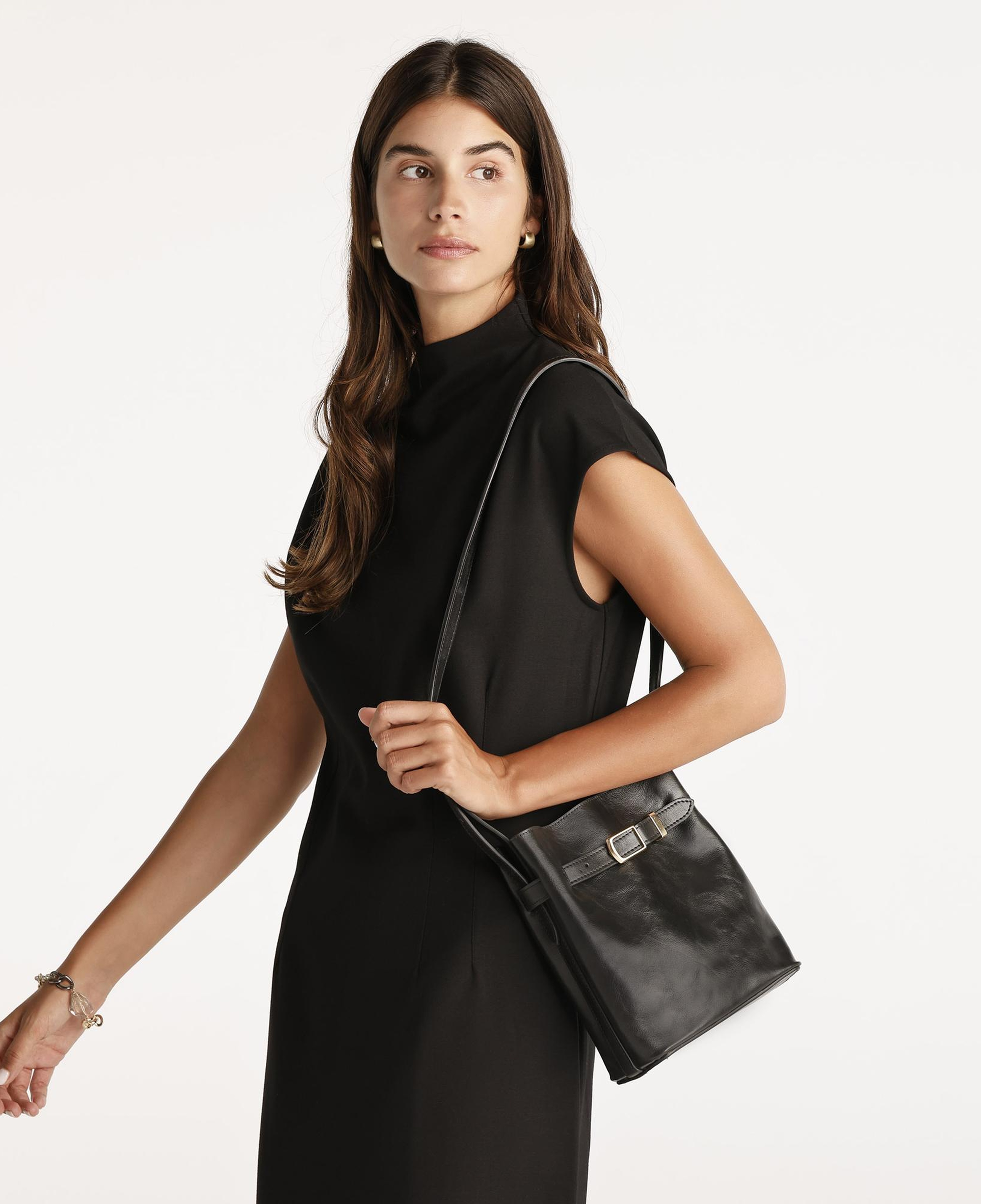 YARGICI Pens Detaylı Midi Boy Elbise