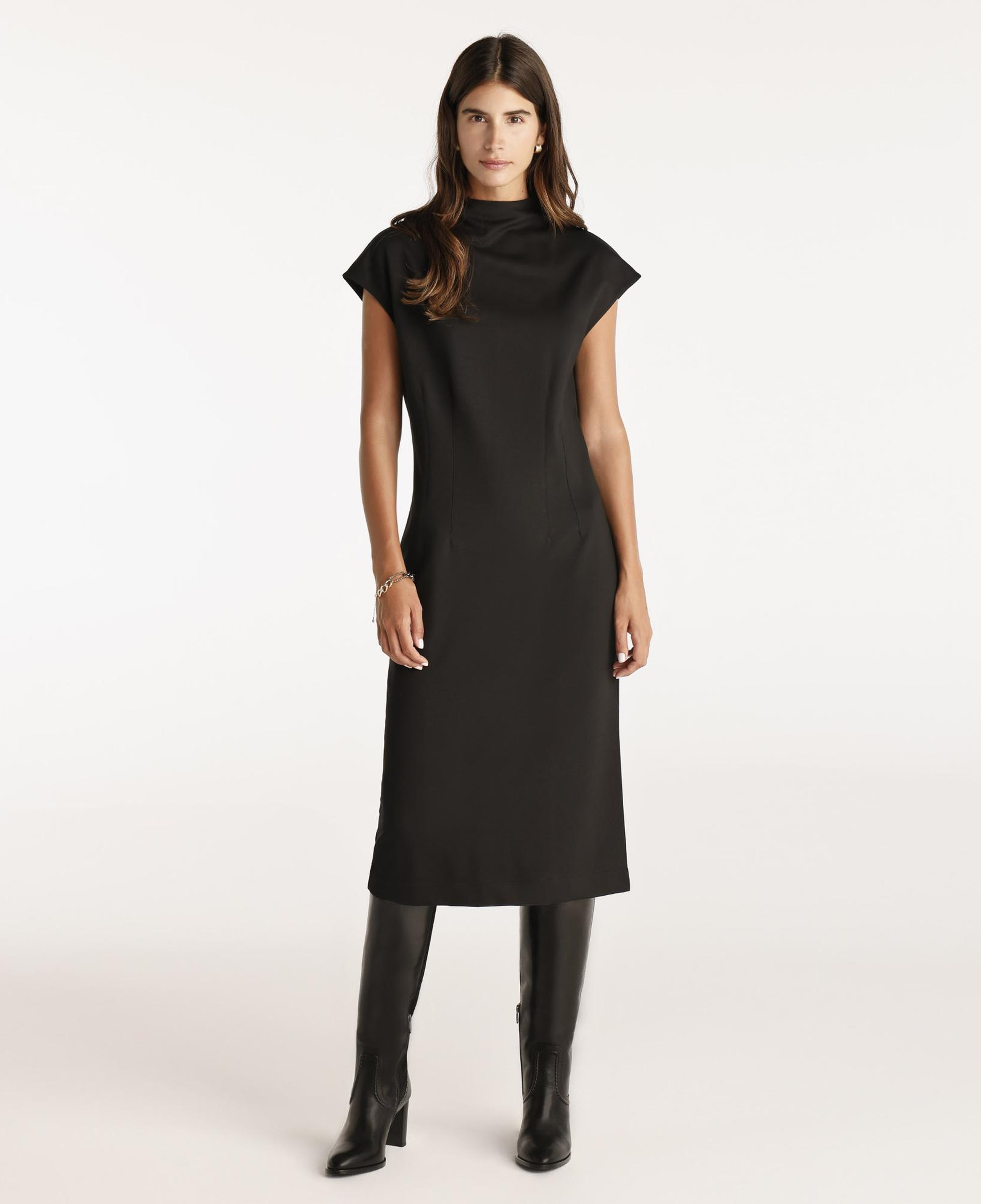 YARGICI Pens Detaylı Midi Boy Elbise