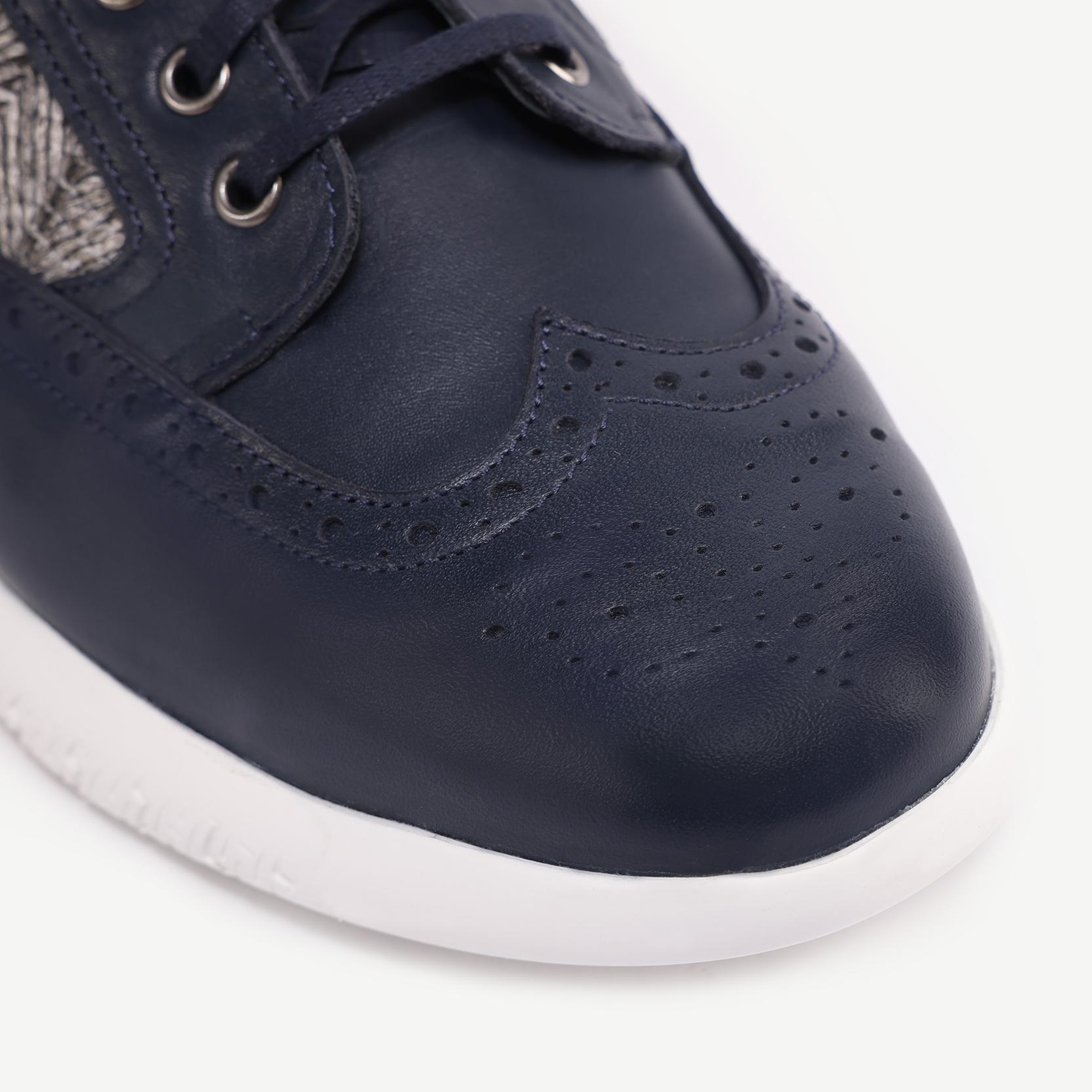 YARGICI Hasır Detaylı Deri Sneakers