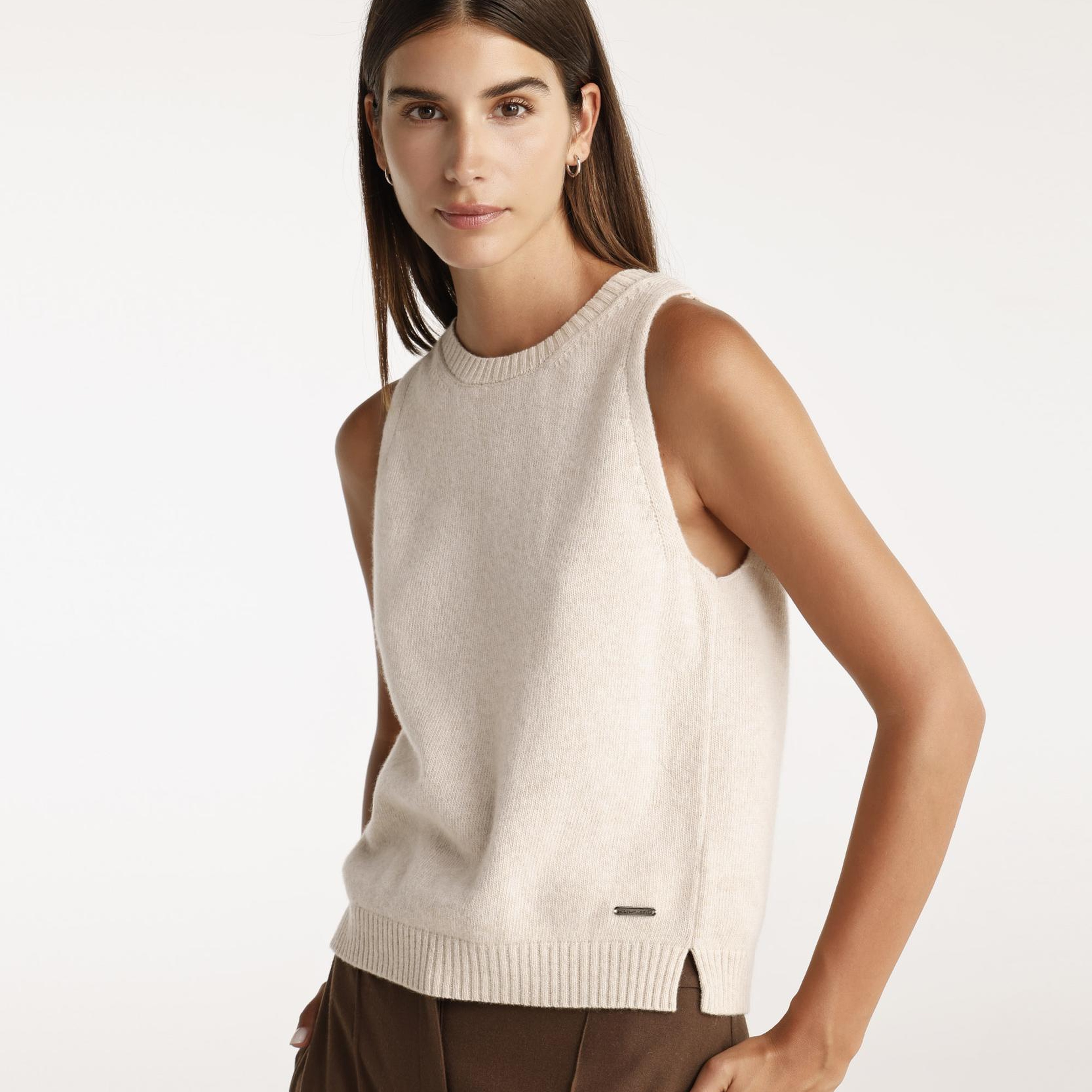 YARGICI Halter Yakalı Triko Üst