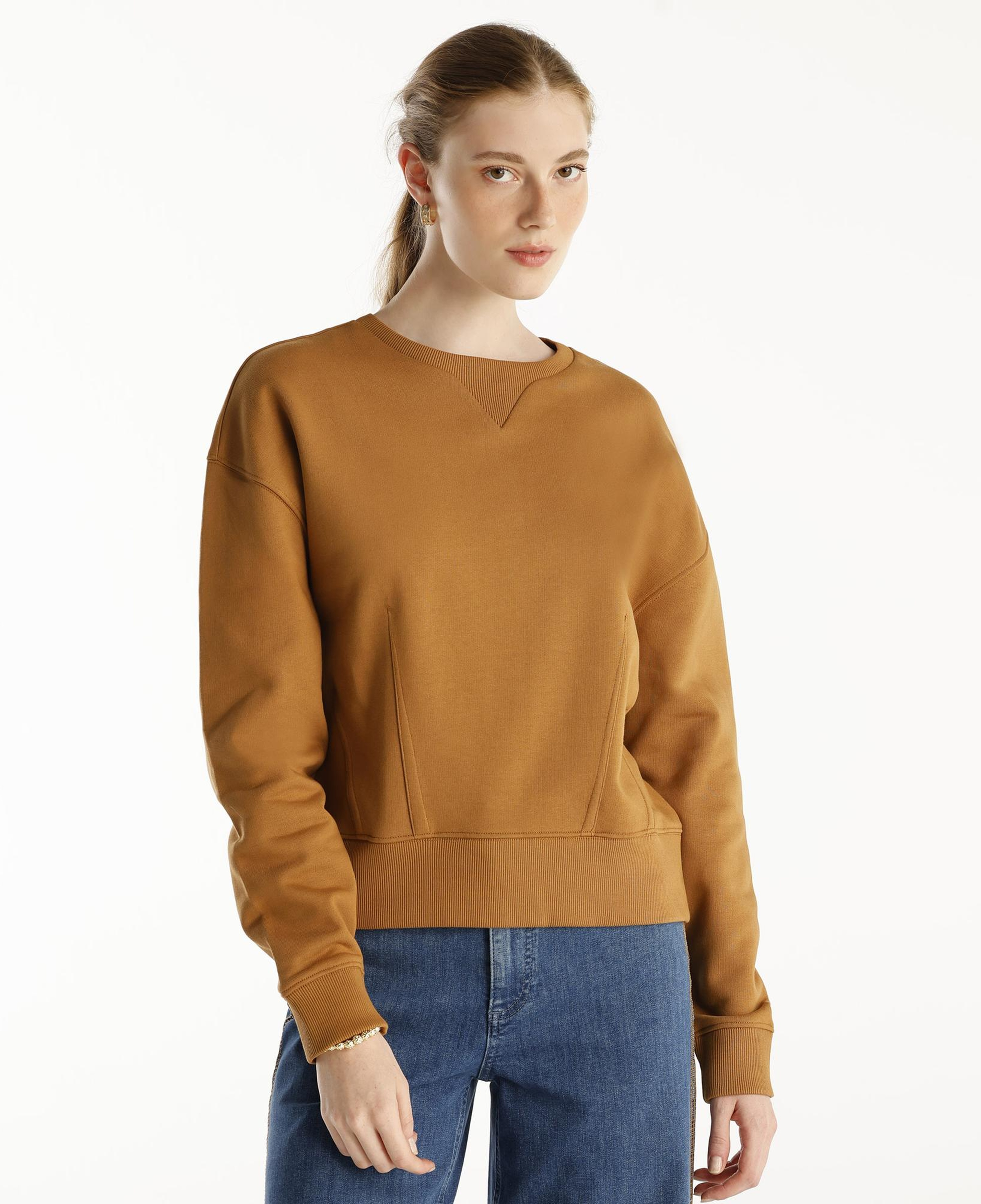 YARGICI Pens Detaylı Uzun Kollu Bisiklet Yaka Sweatshirt