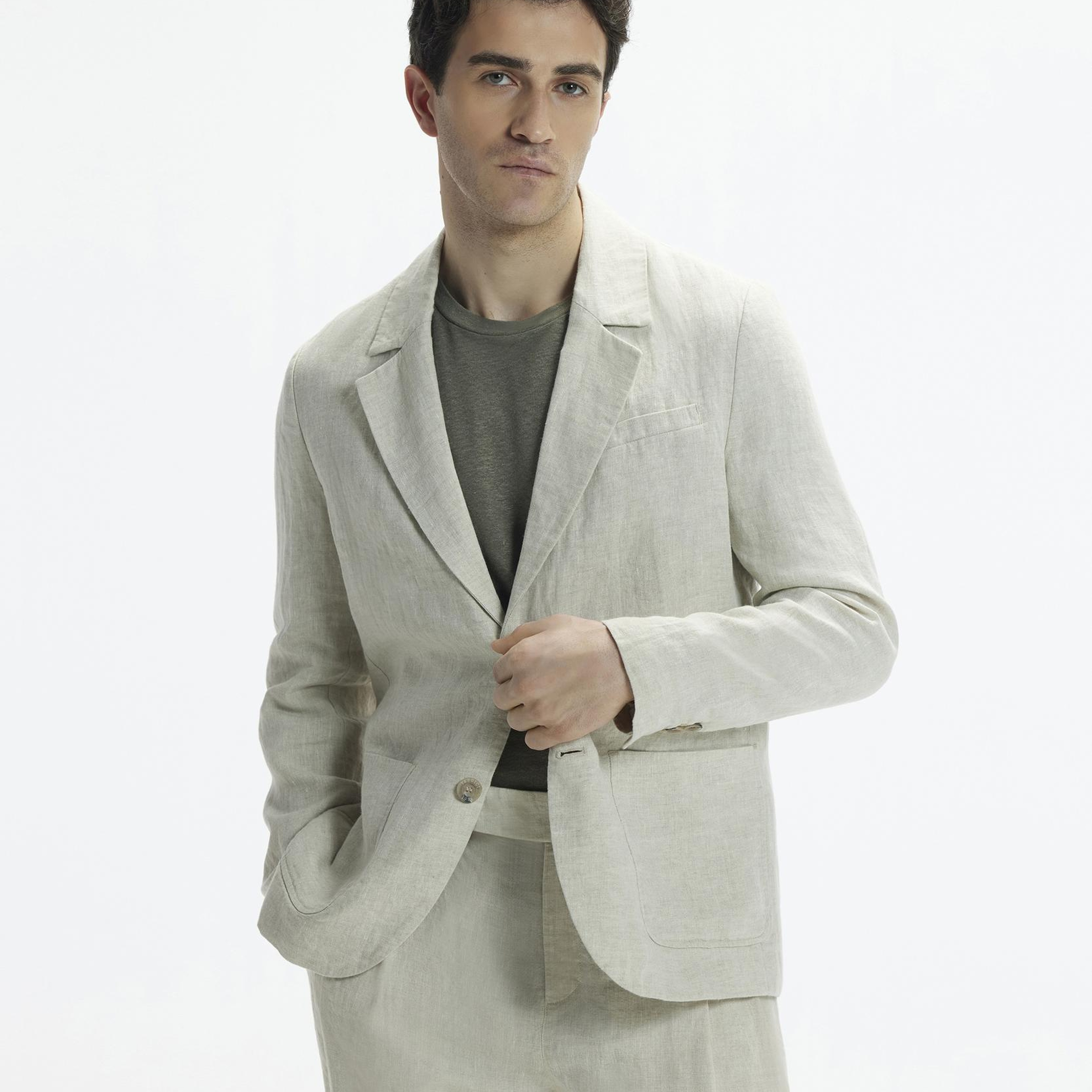 YARGICI Regular Kalıp Kırlangıç Yaka Önü Cepli İki Düğmeli Erkek Ceket