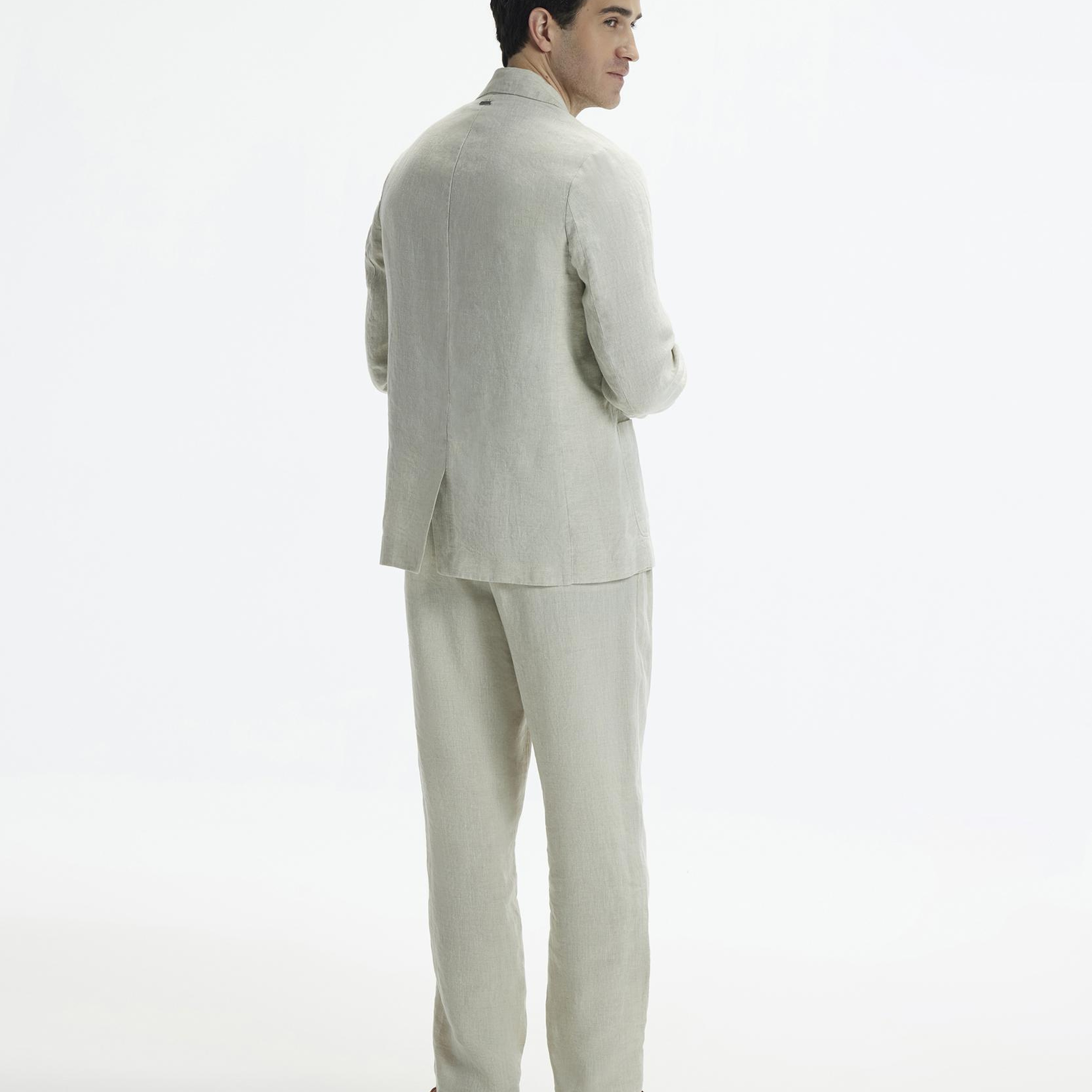 YARGICI Regular Kalıp Kırlangıç Yaka Önü Cepli İki Düğmeli Erkek Ceket