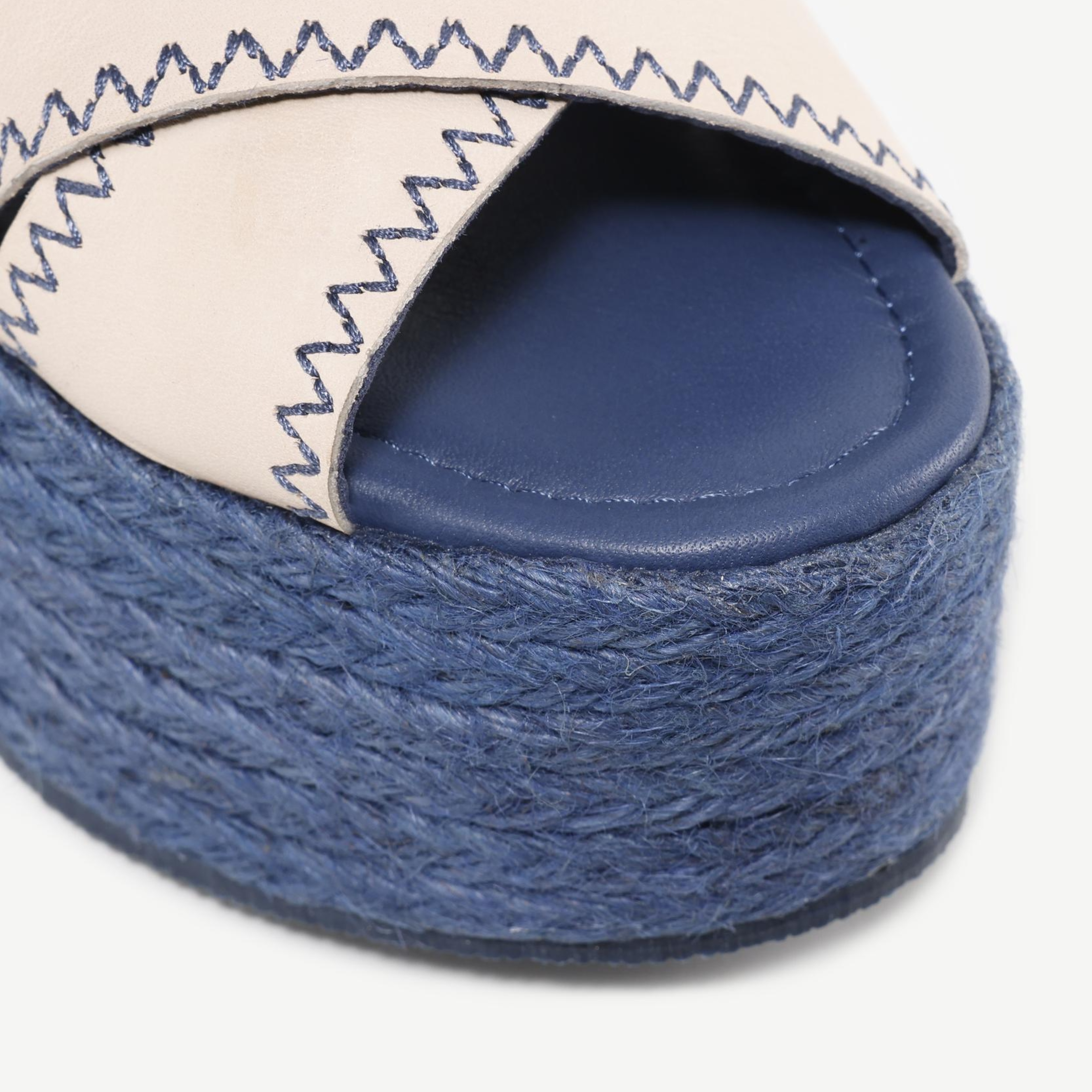 YARGICI Deri Platform Espadril