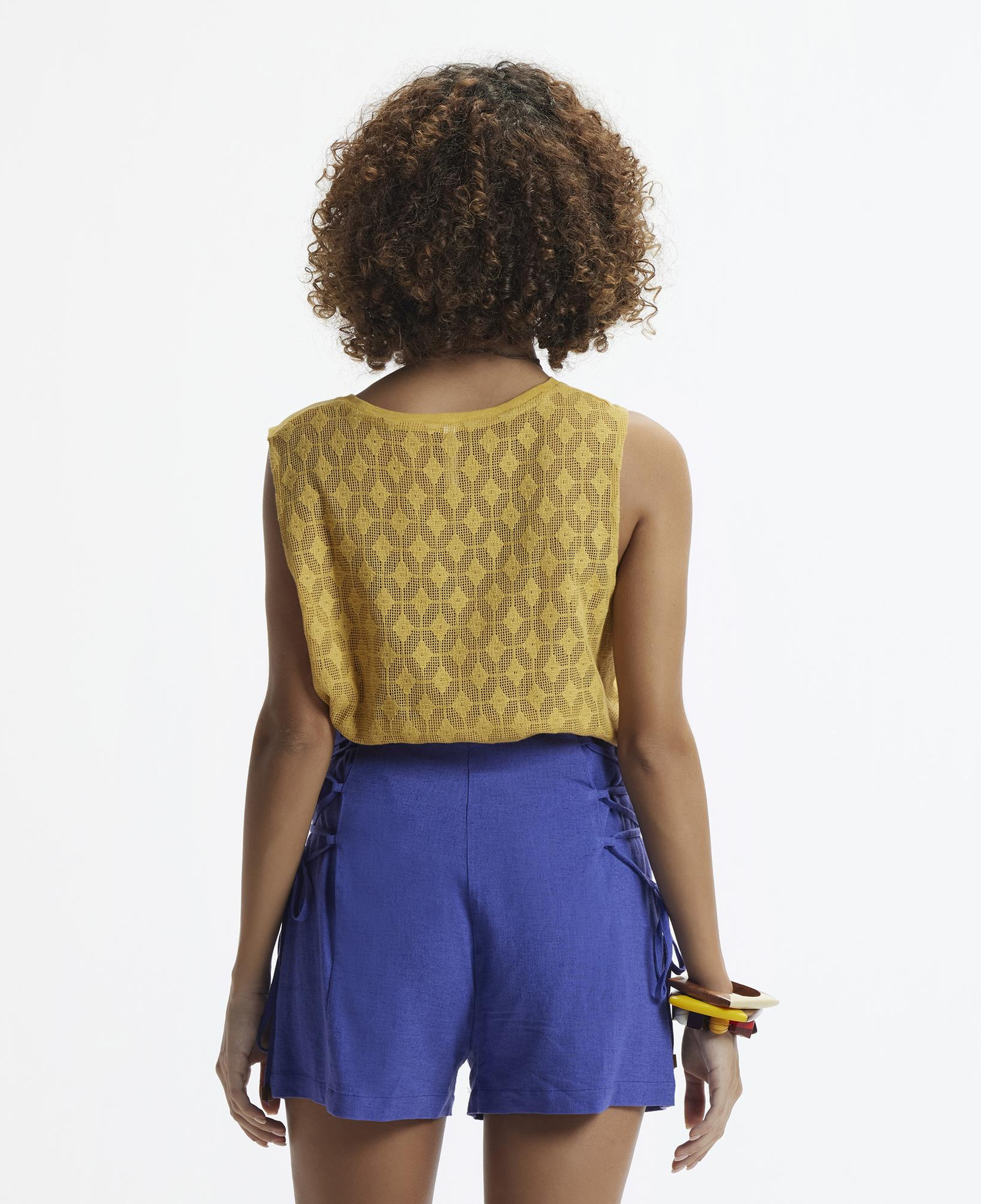 YARGICI Yanları Bağlamalı Kısa Şort