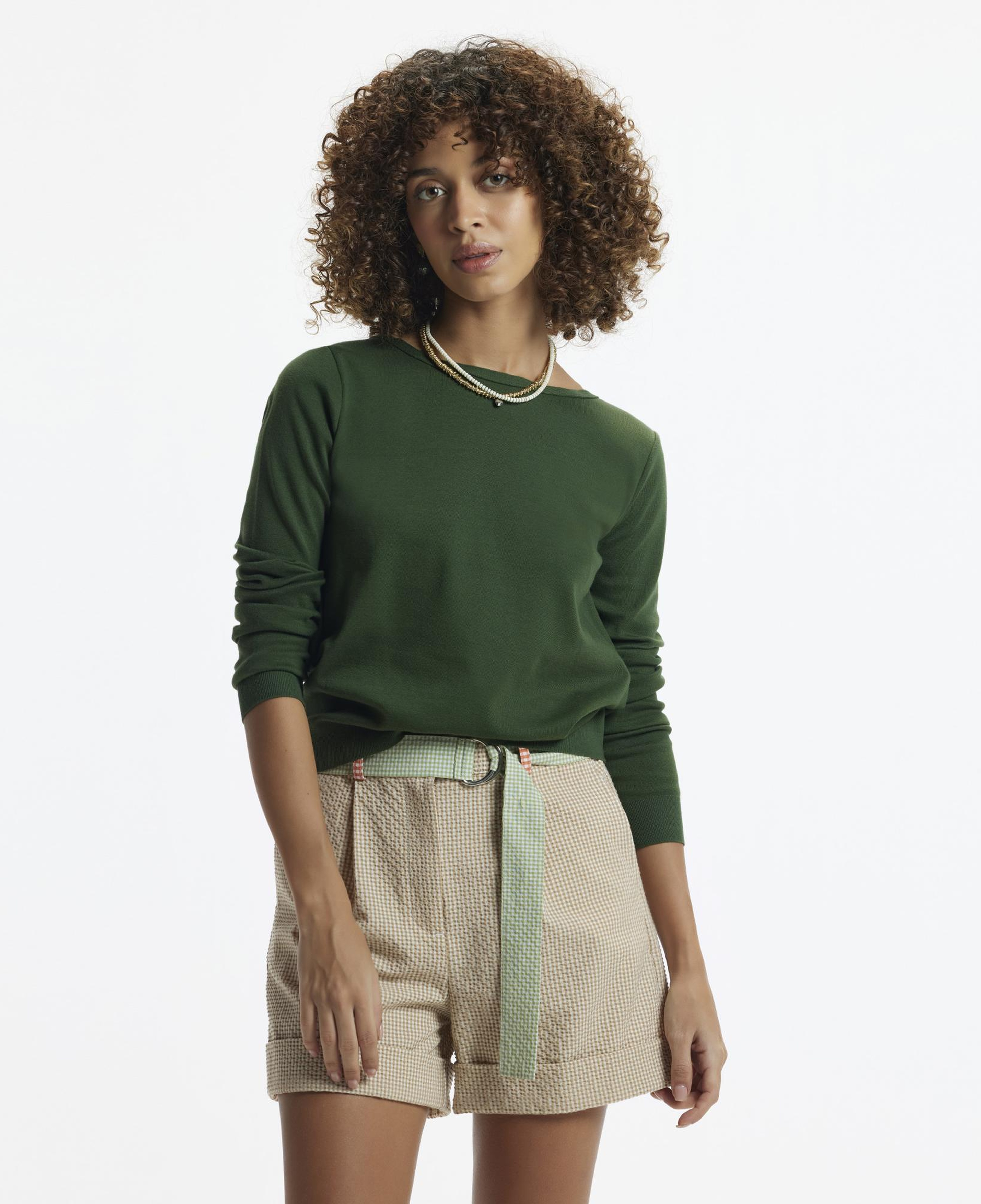 YARGICI Kısa Boy Cepli Kemerli Duble Paça Şort