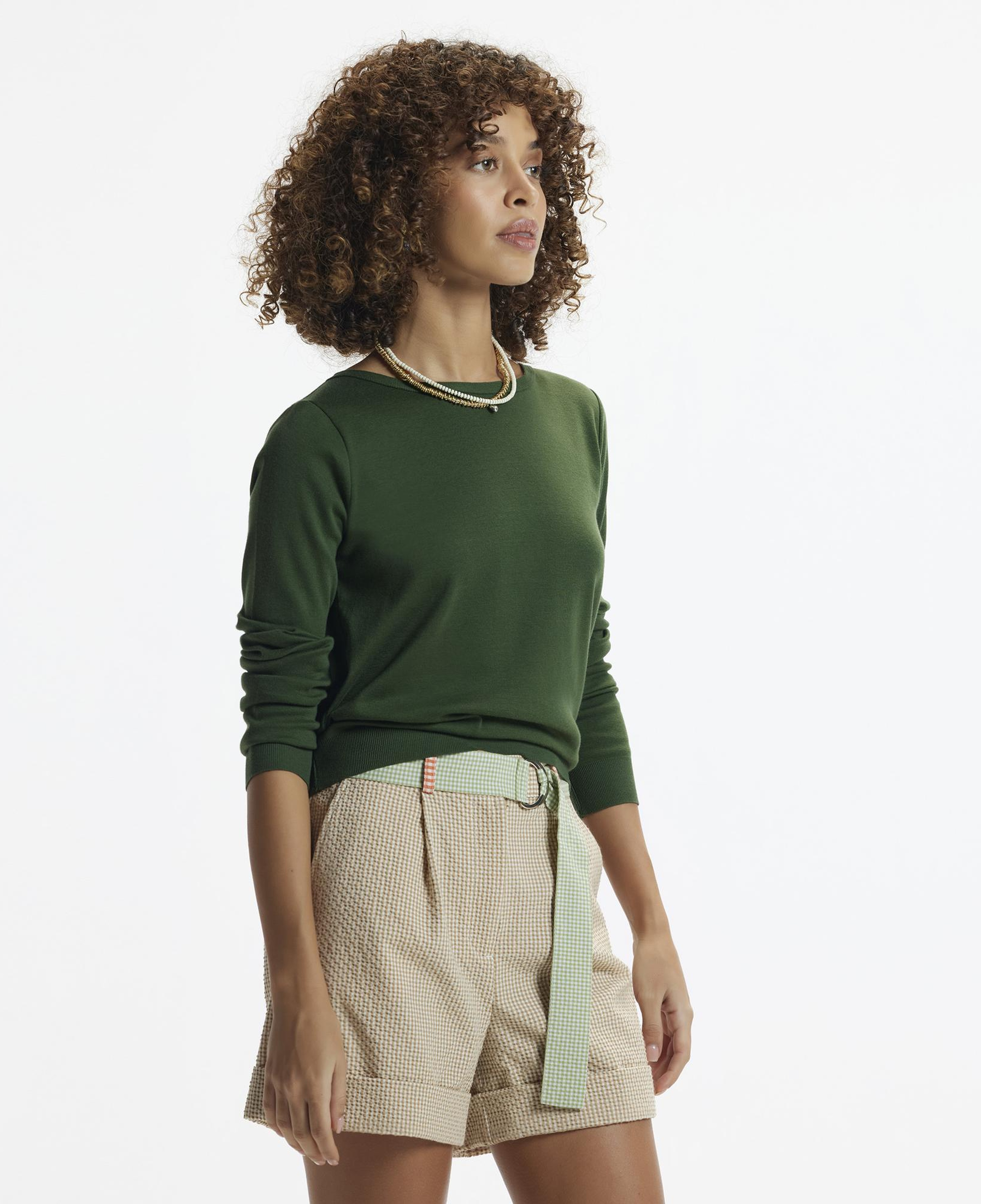 YARGICI Kısa Boy Cepli Kemerli Duble Paça Şort