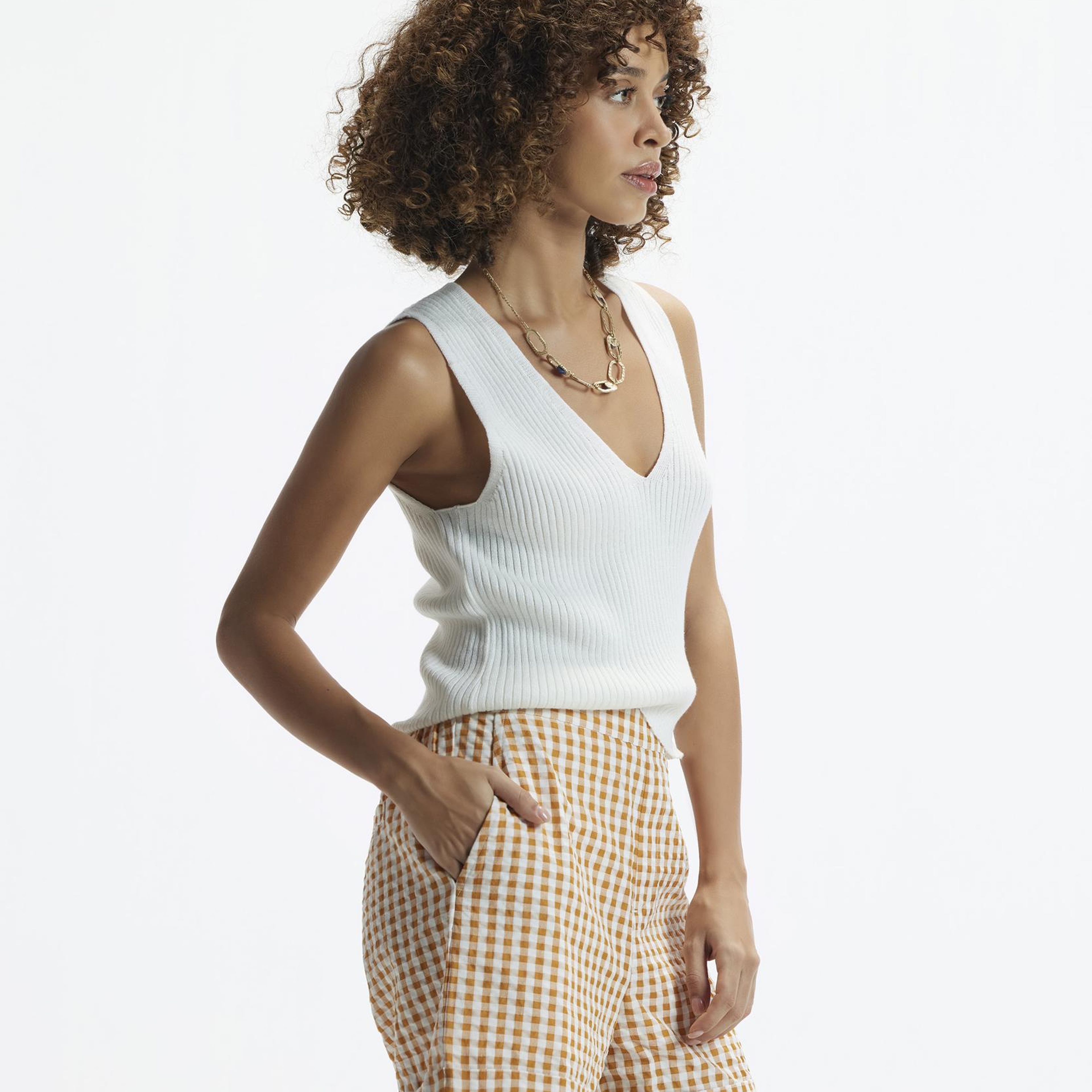 YARGICI Beli Lastikli Duble Paça Kısa Şort