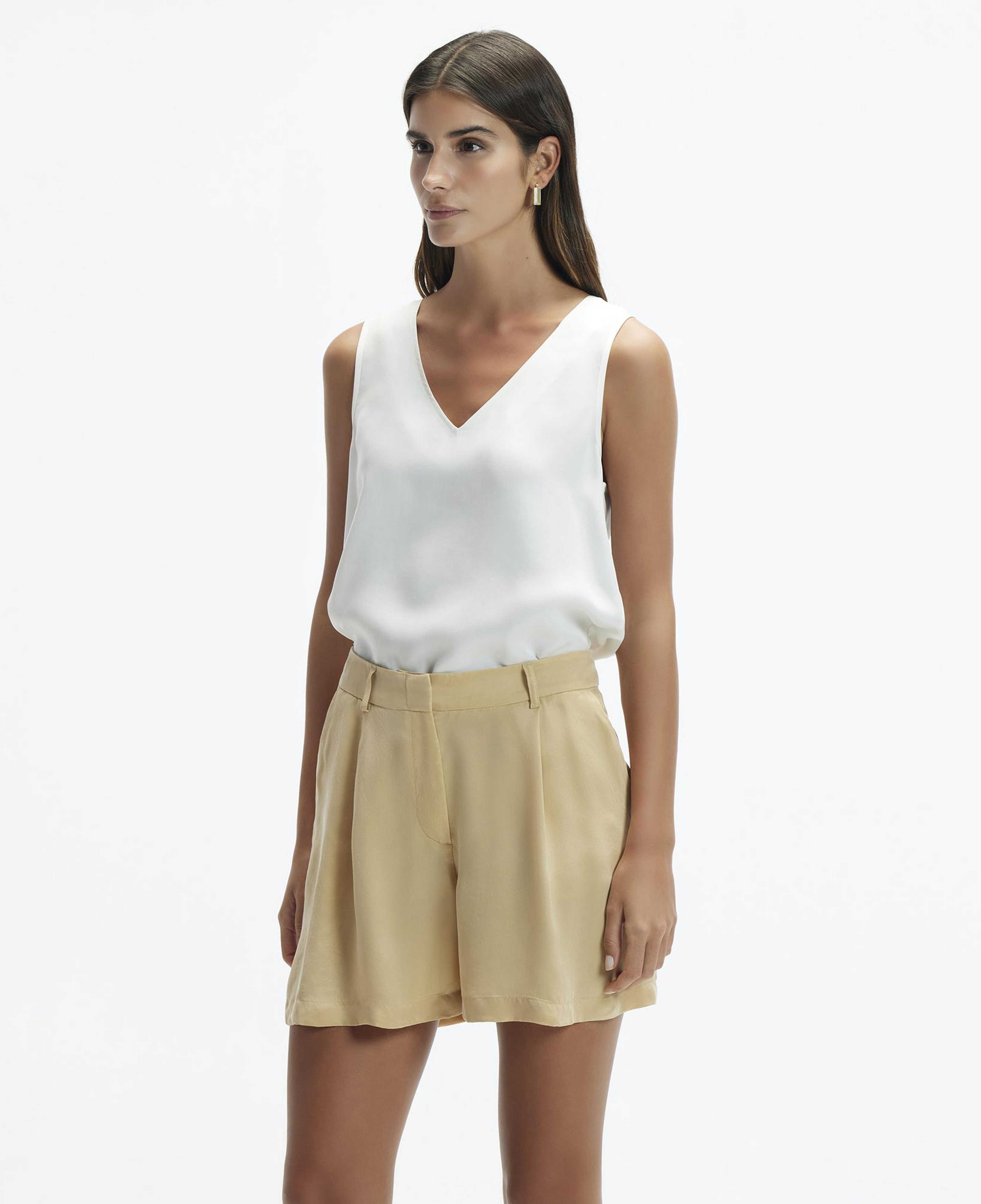 YARGICI Kırma Detaylı Bermuda