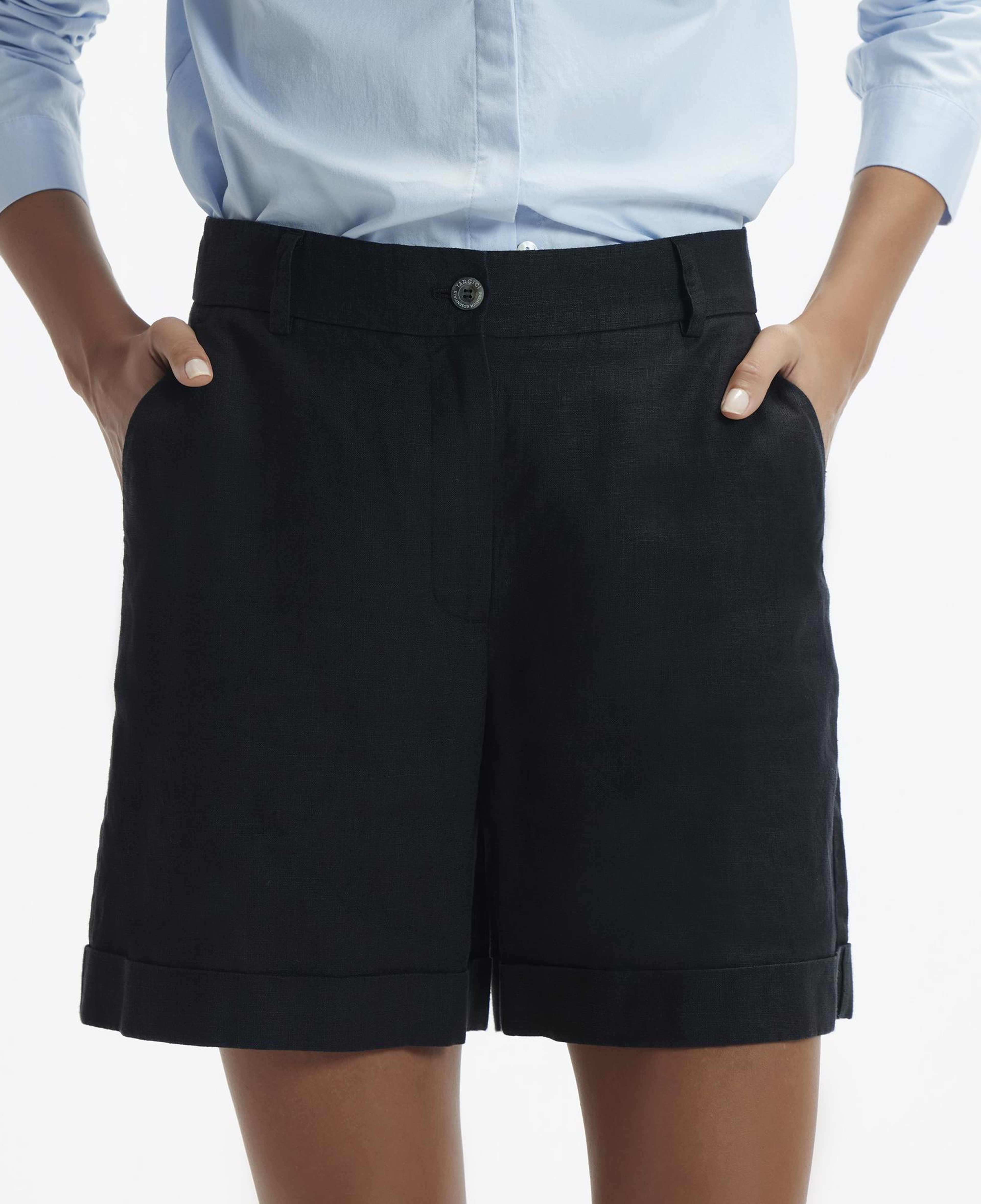 YARGICI Düz Kesim Uzun Bermuda