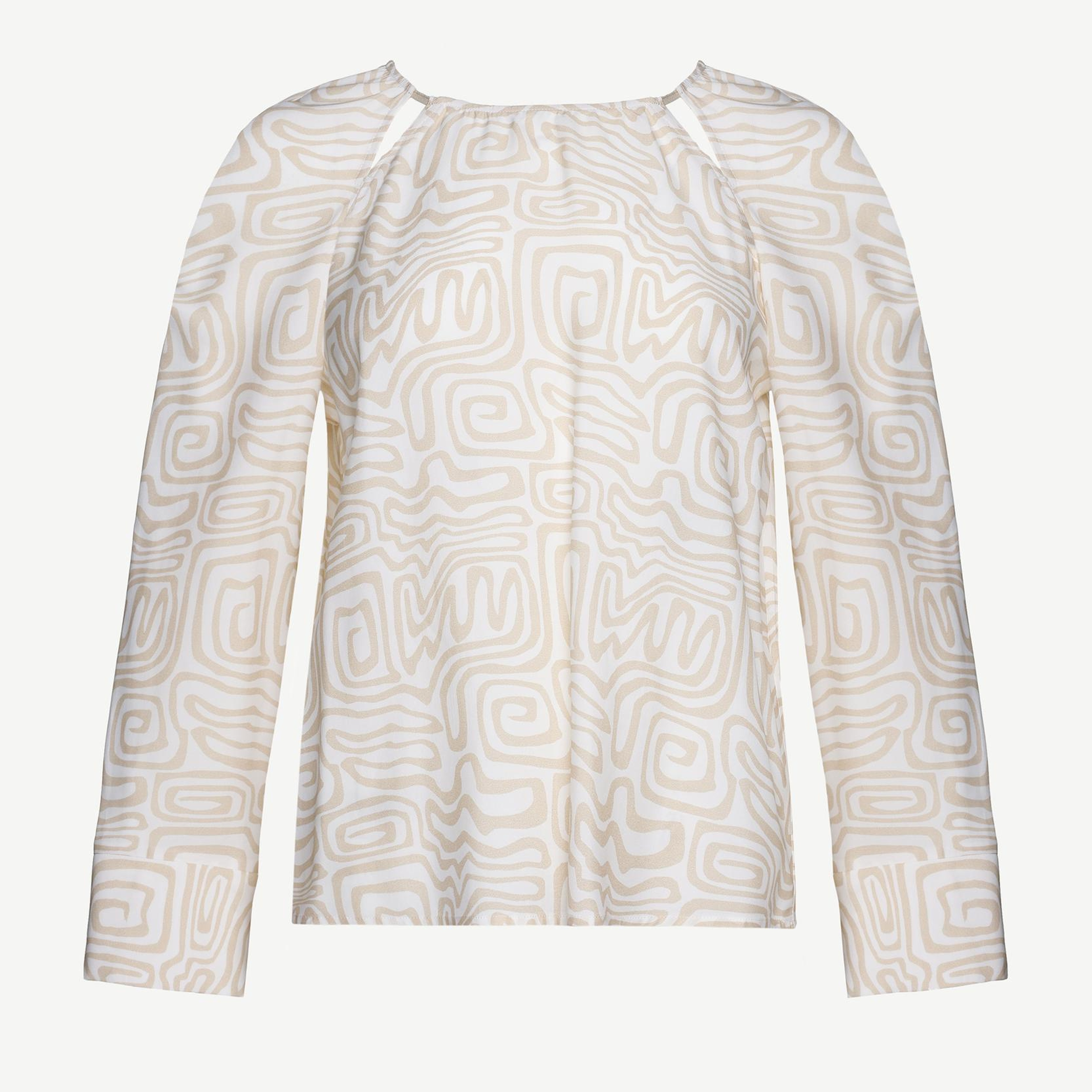 YARGICI Uzun Kollu Bisiklet Yaka Grogren Detaylı Bluz