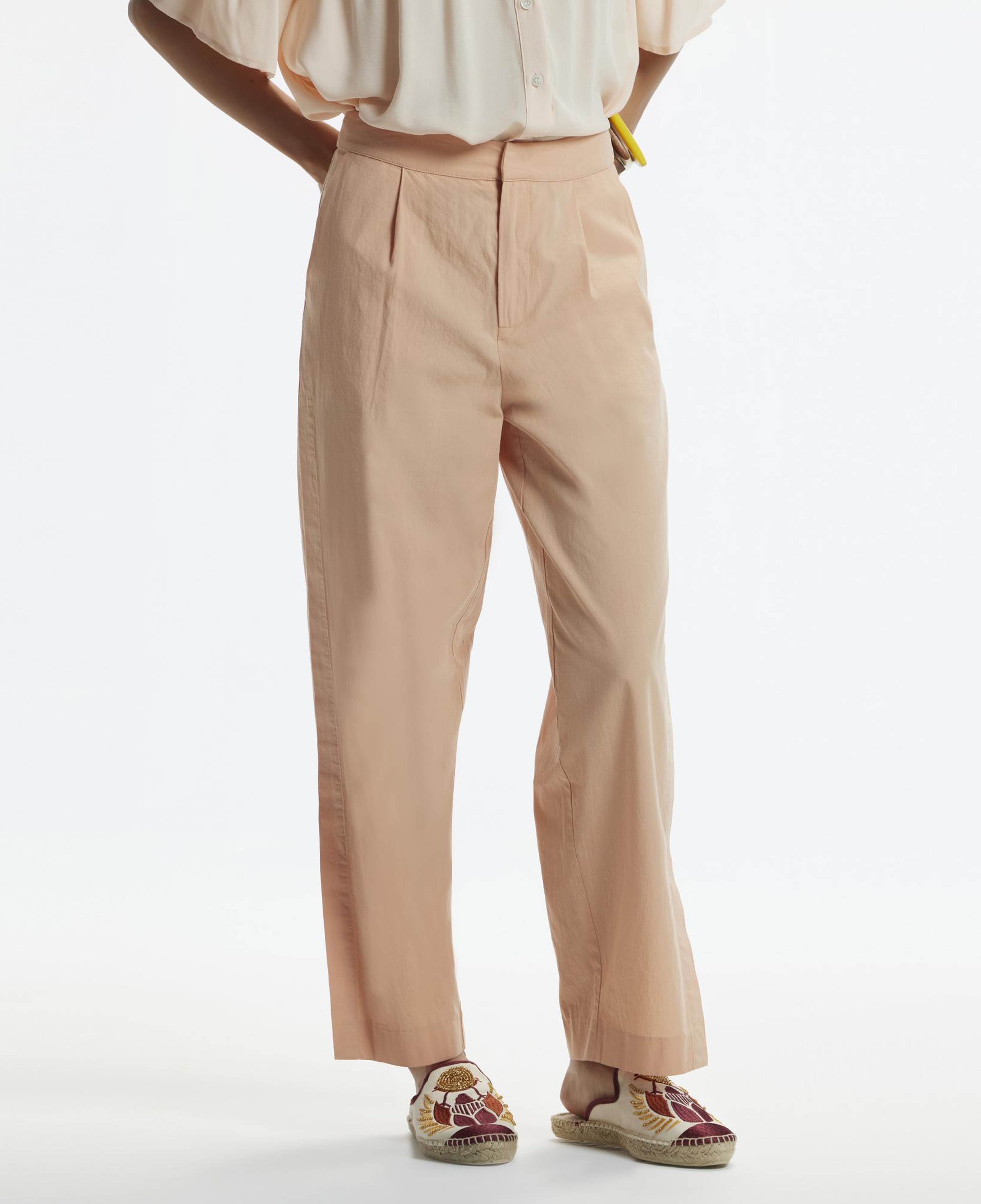 YARGICI Düz Kesim Cepli Kırma Detaylı Pantolon