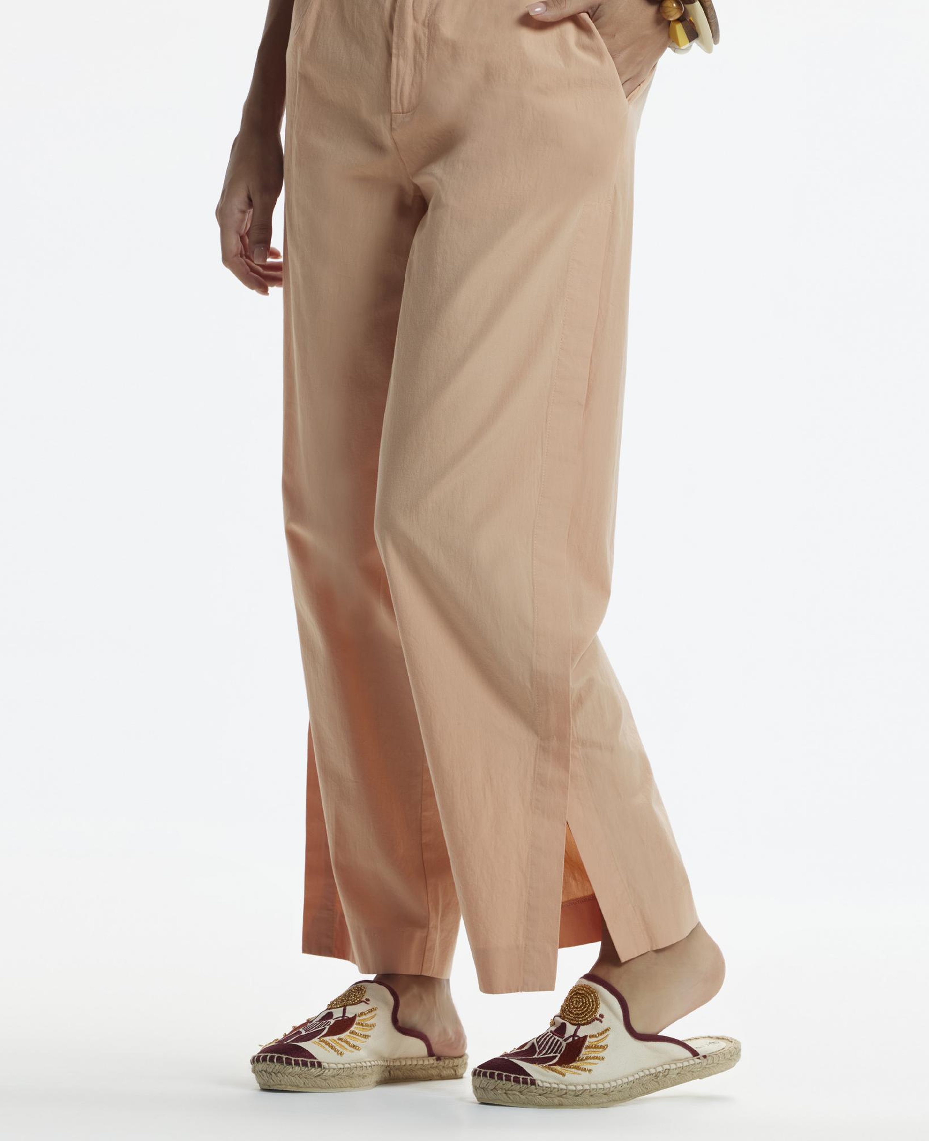 YARGICI Düz Kesim Cepli Kırma Detaylı Pantolon