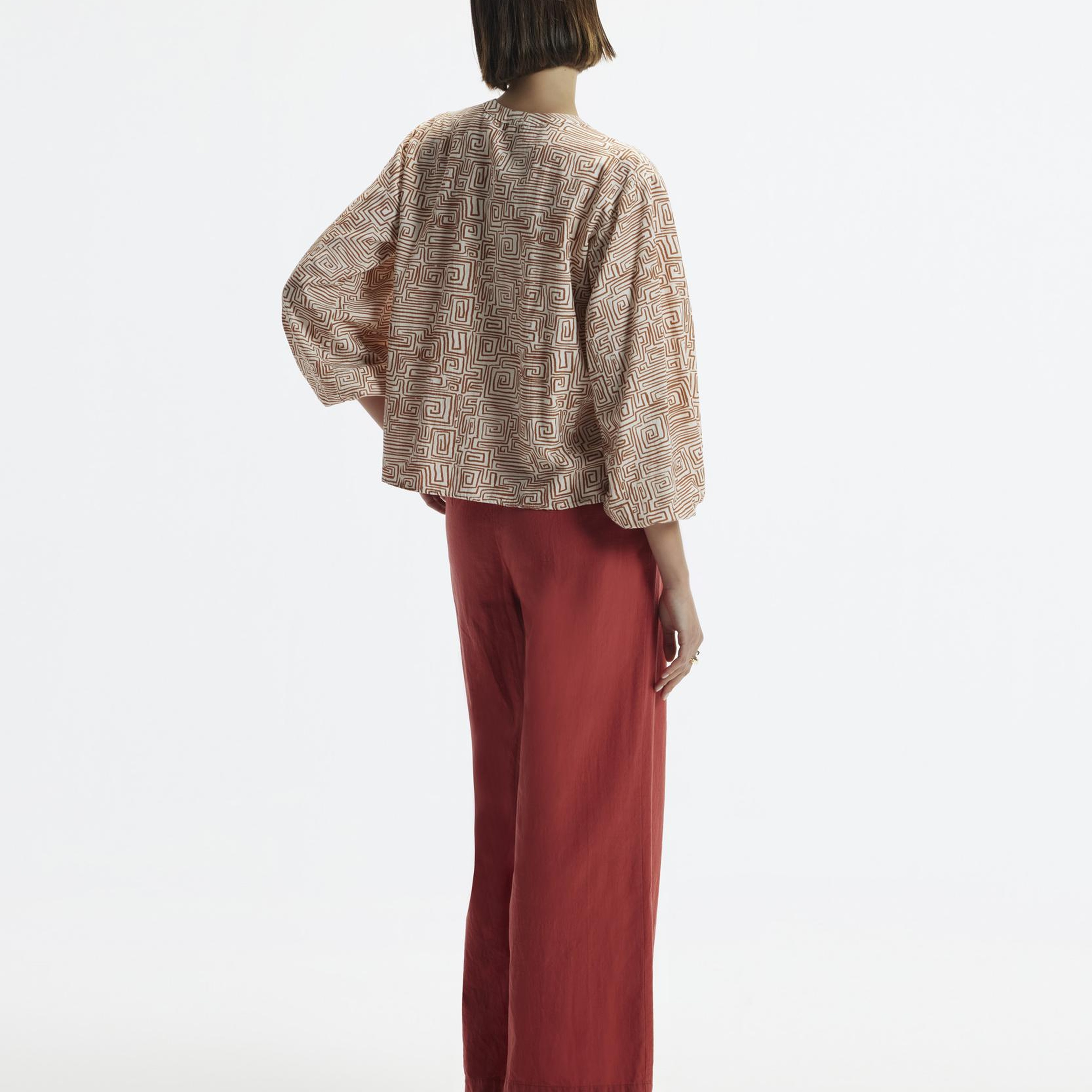 YARGICI Düz Kalıp Cepli Yandan Fermuarlı Pantolon