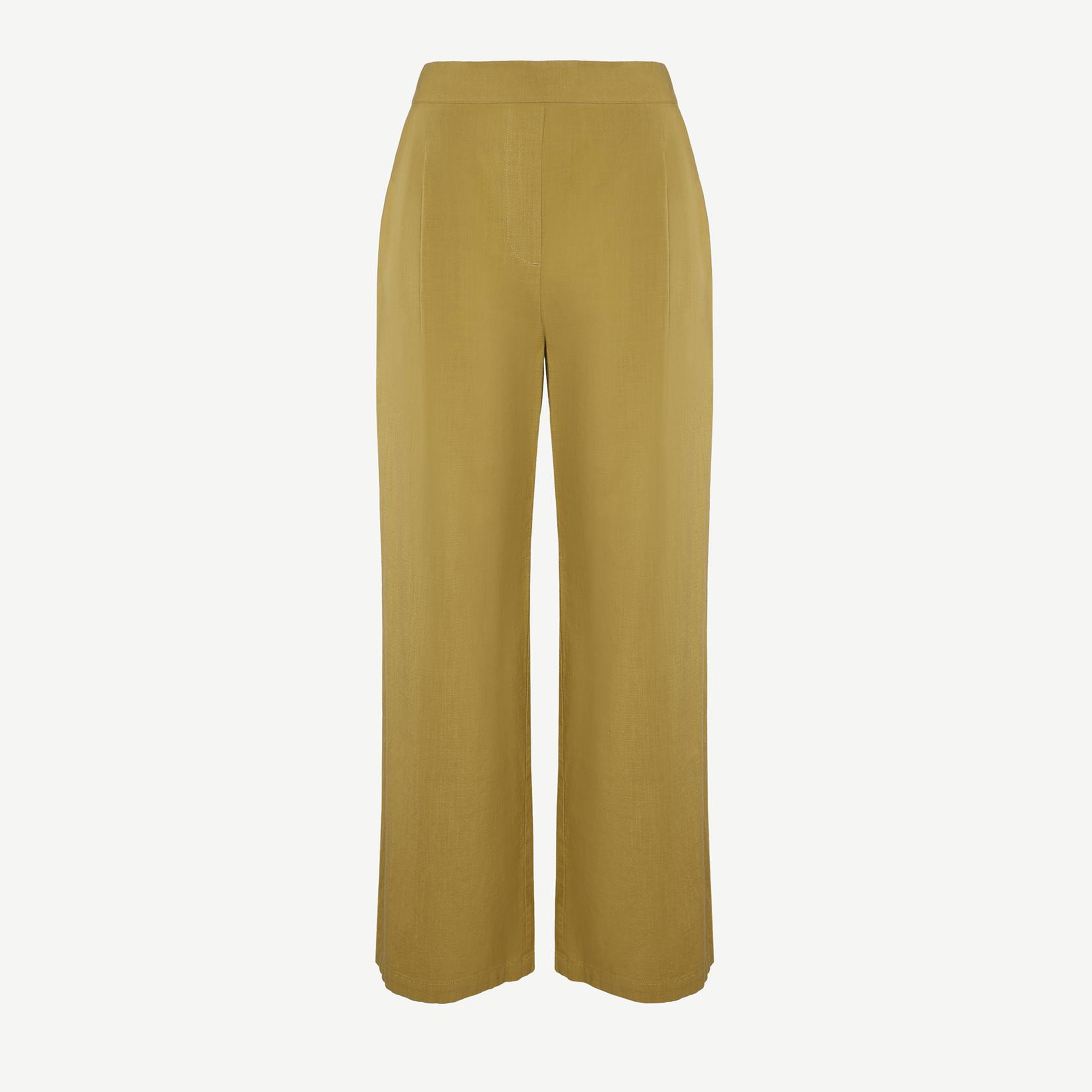 YARGICI Düz Kalıp Cepli Yandan Fermuarlı Pantolon