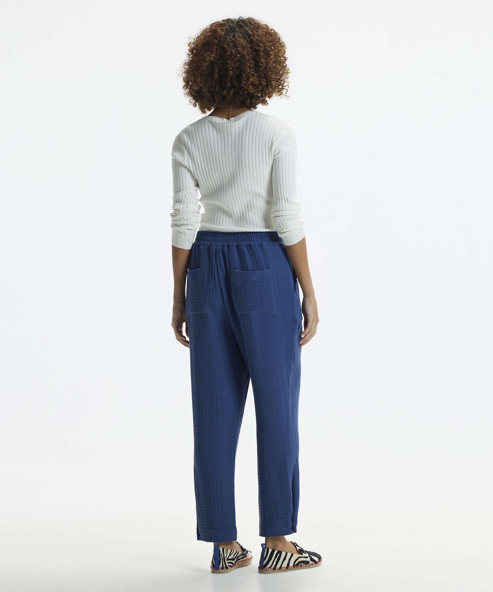 YARGICI Düz Kesim Beli Lastikli Pantolon